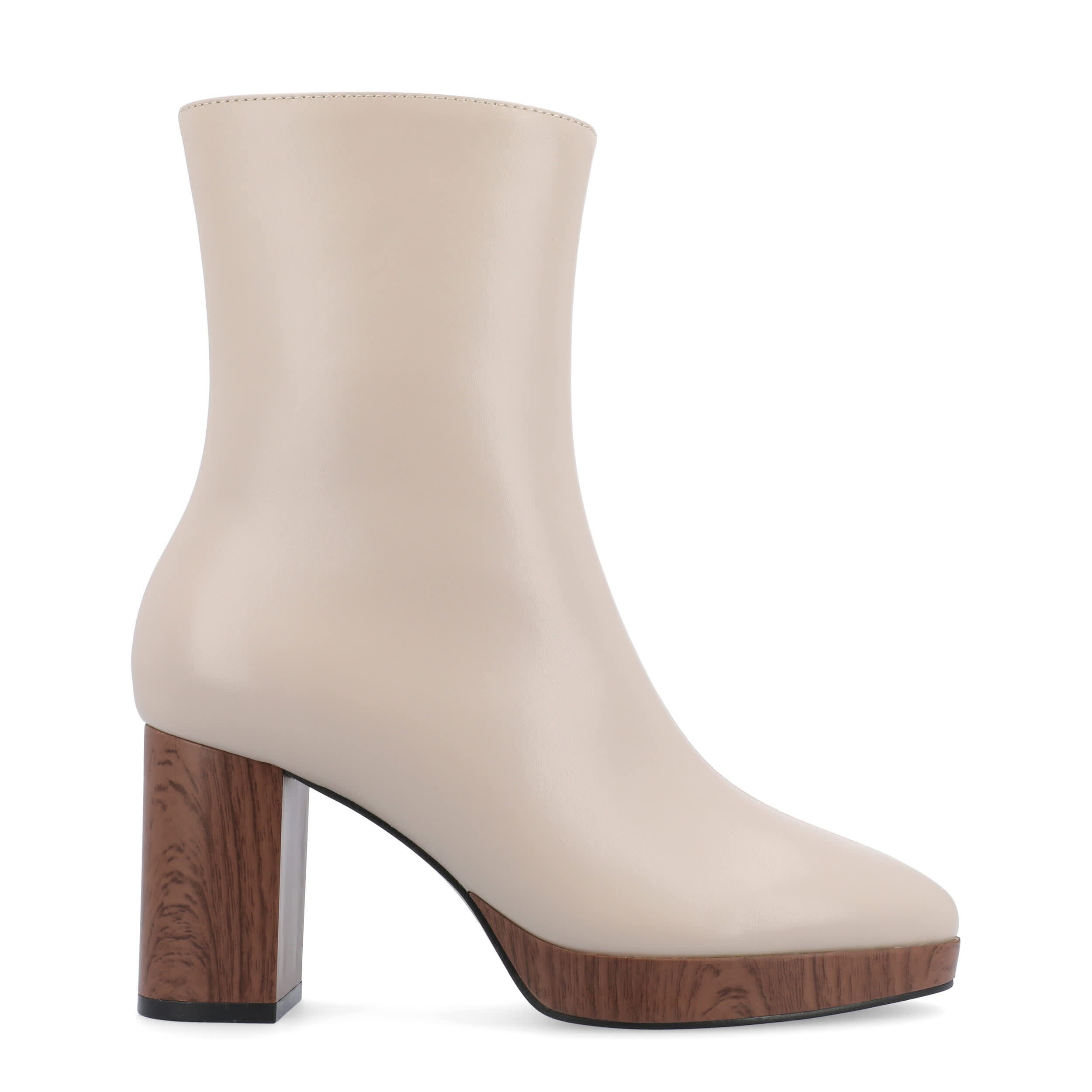 JOURNEE COLLECTION-WOMENS ROMER WIDE BOOTIE-TAUPE & 