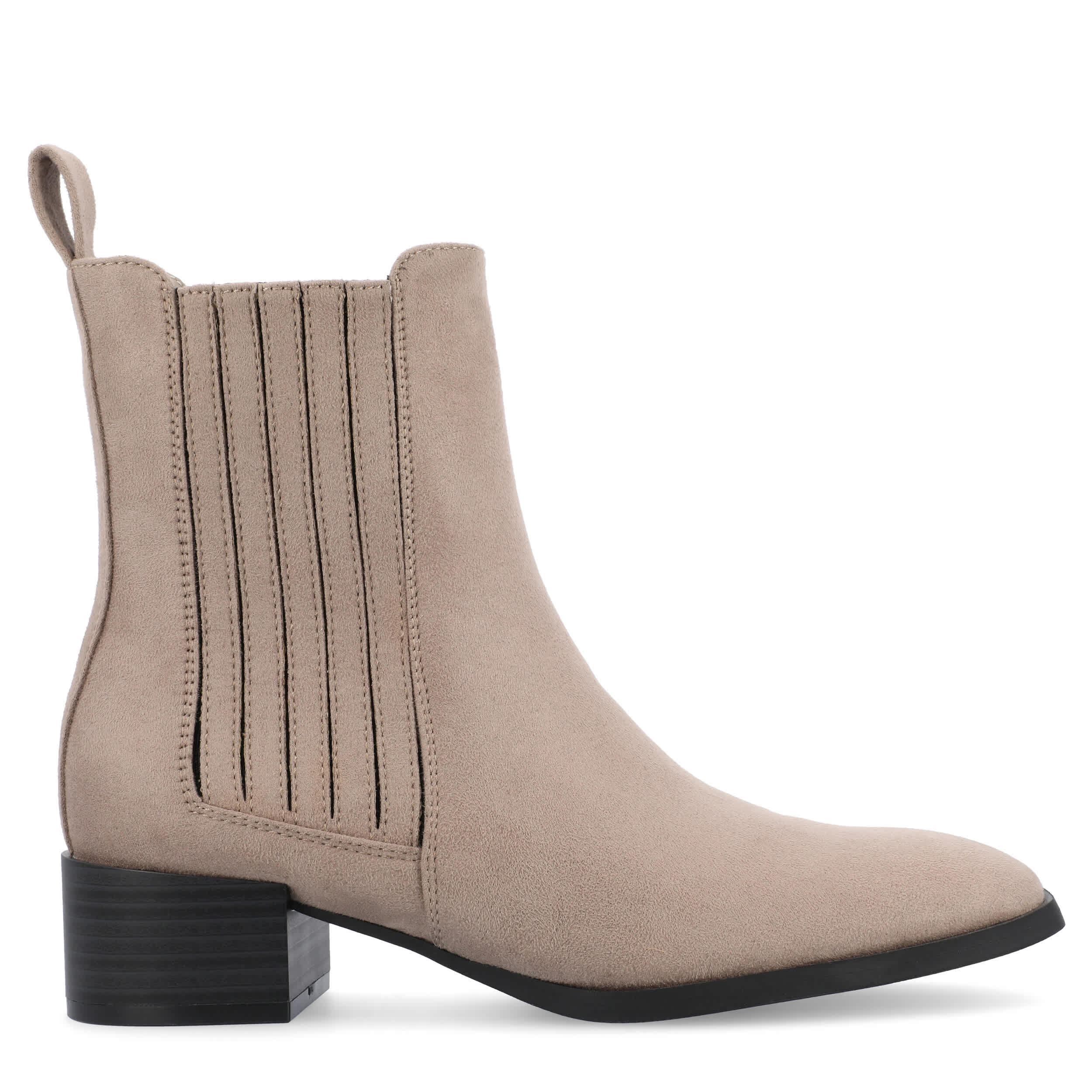 JOURNEE COLLECTION-WOMENS WRENLEY BOOTIE-TAUPE & 
