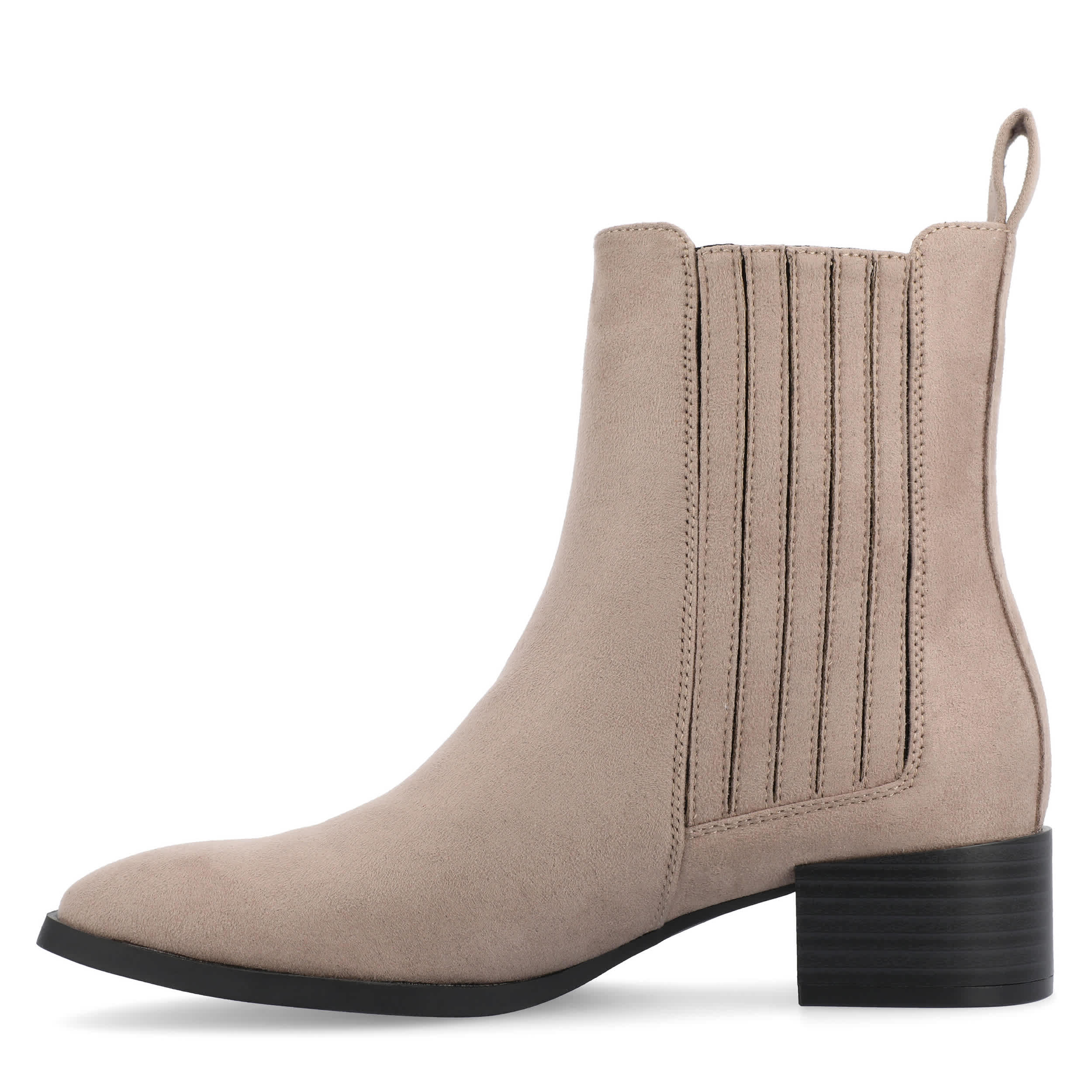 JOURNEE COLLECTION-WOMENS WRENLEY BOOTIE-TAUPE & 