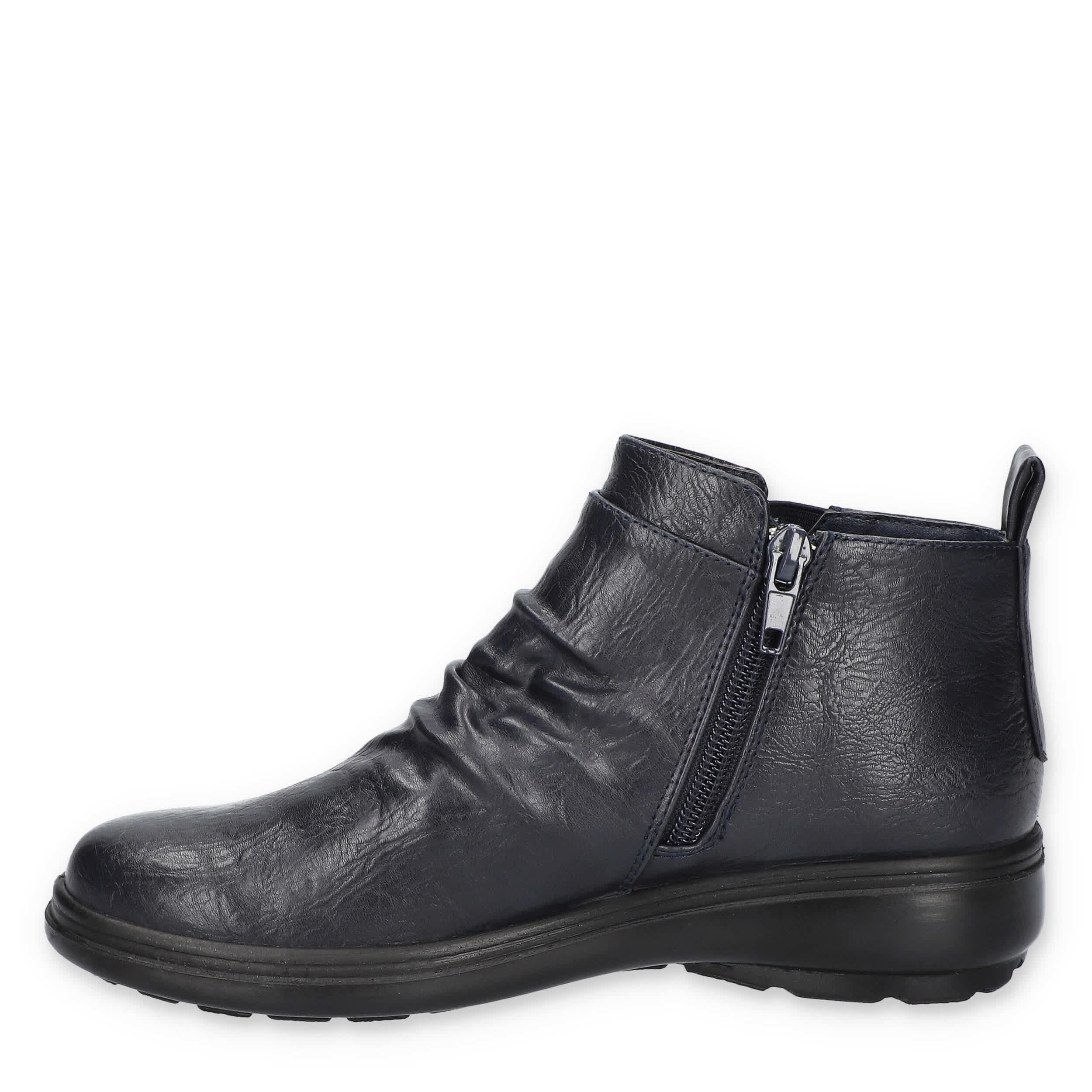EASY STREET-WOMENS ARIADNE ANKLE BOOT-NAVY & 