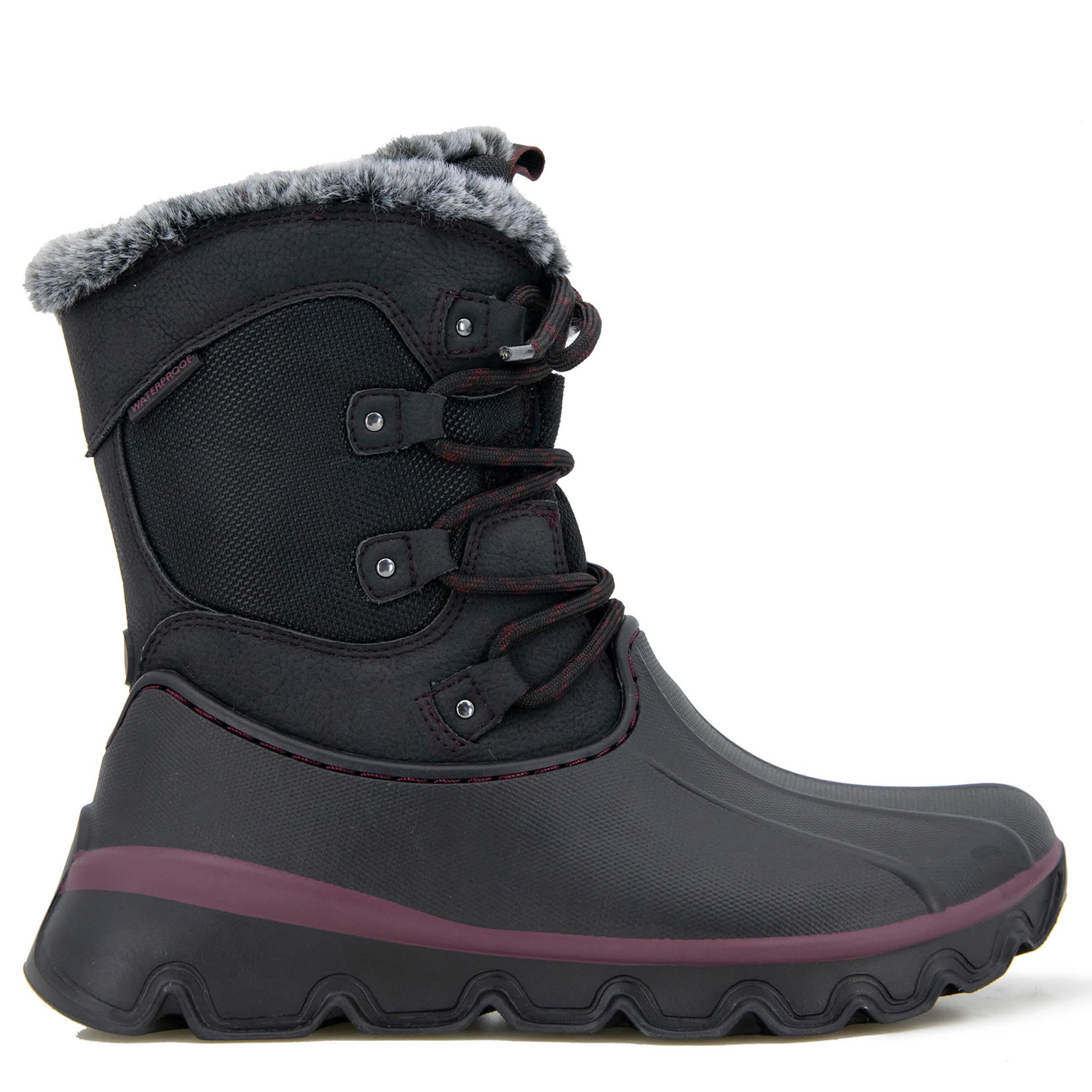 JAMBU-WOMENS FLURRY WATERPROOF BOOT-BLACK & 