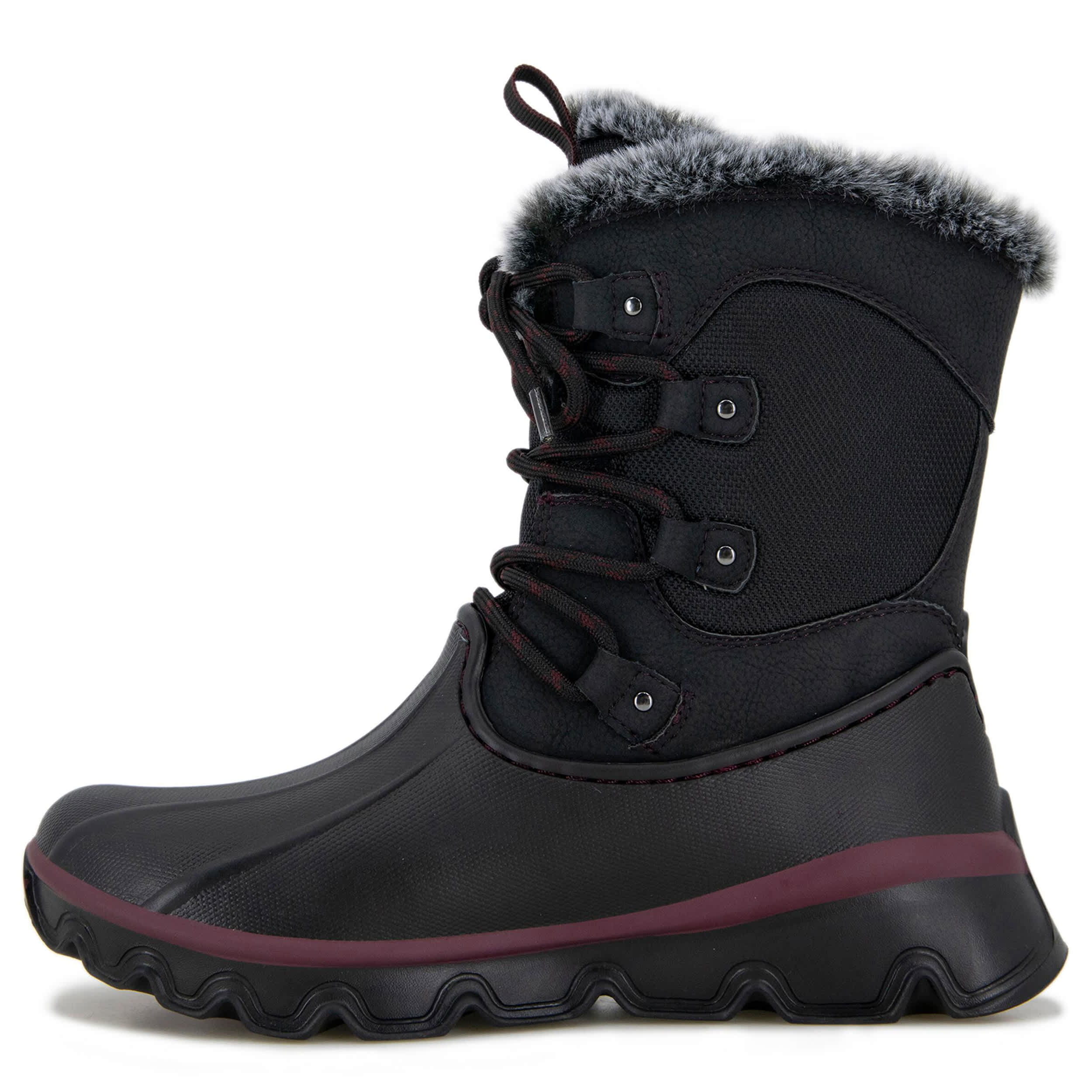 JAMBU-WOMENS FLURRY WATERPROOF BOOT-BLACK & 