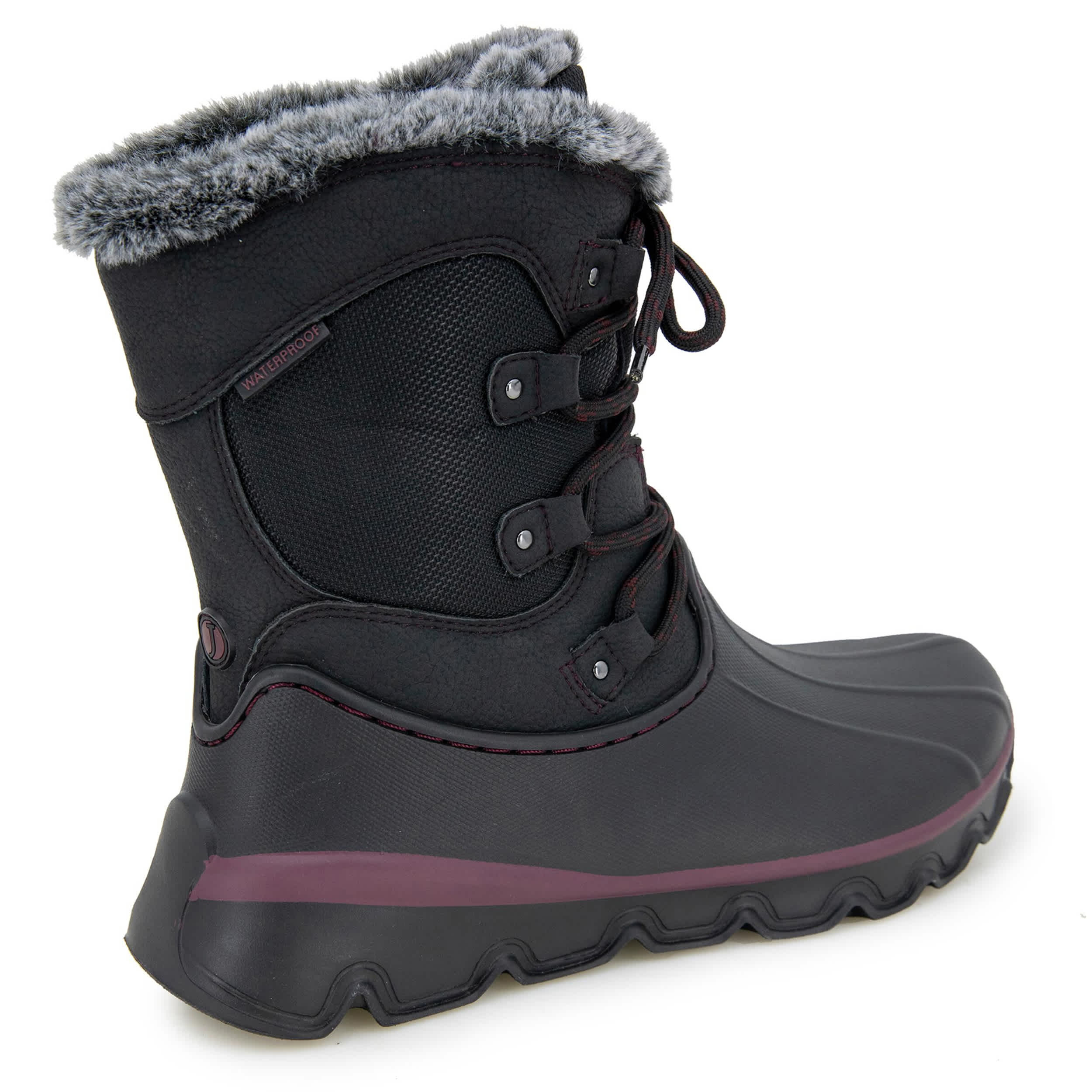 JAMBU-WOMENS FLURRY WATERPROOF BOOT-BLACK & 