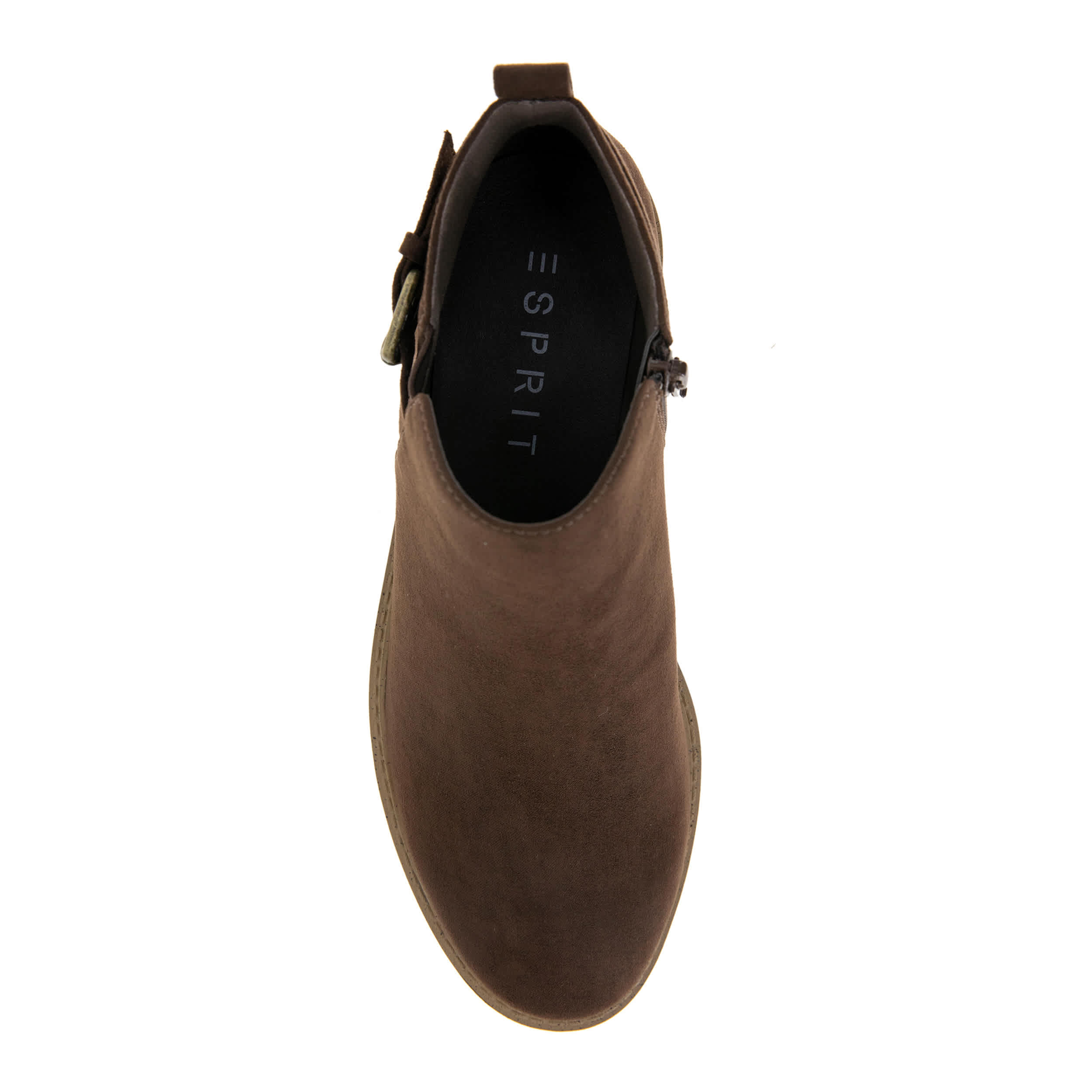 VIDA SHOES-WOMENS SIENNA BOOTIE-DARK BROWN & 