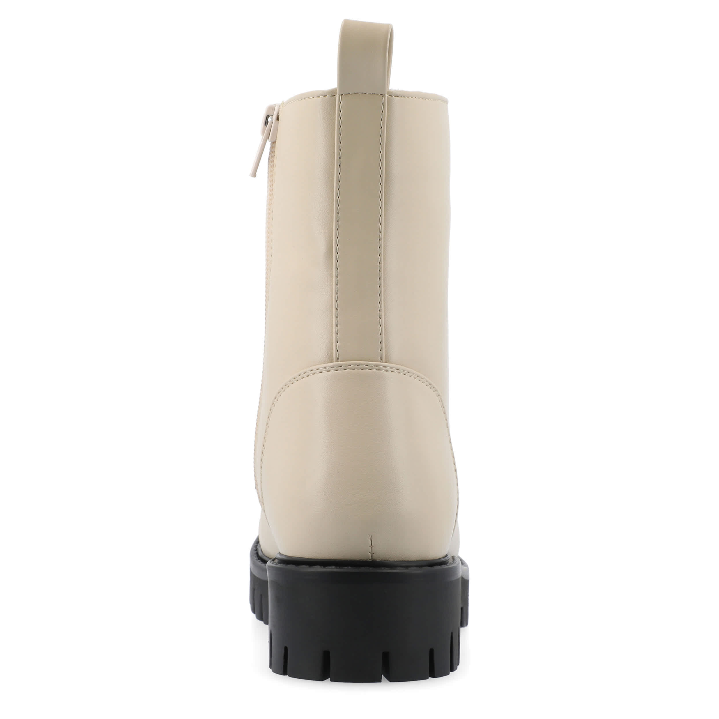 JOURNEE COLLECTION-WOMENS AALEY LACE UP BOOT-BONE & 