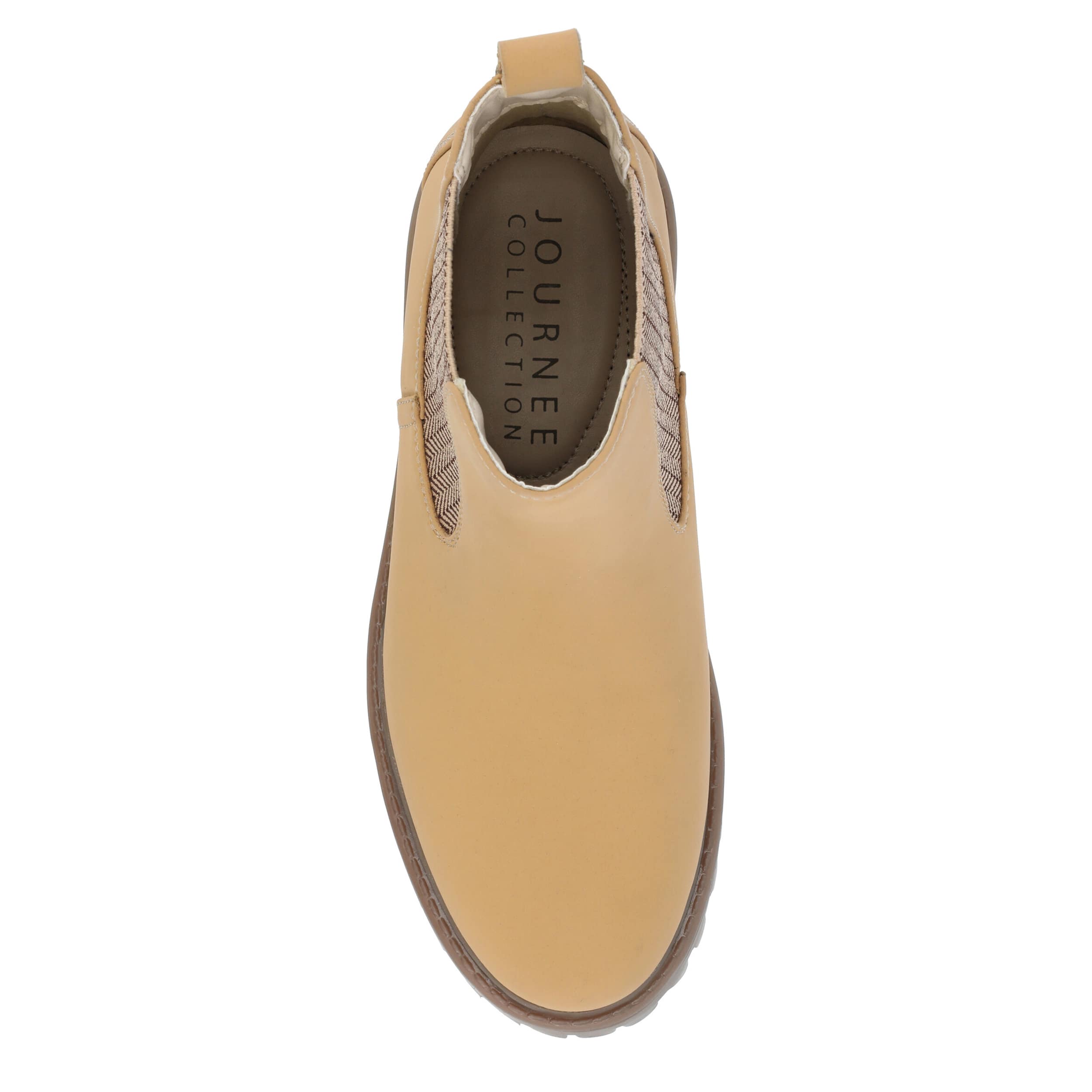 JOURNEE COLLECTION-WOMENS ALARA CHELSEA BOOT-NATURAL & 