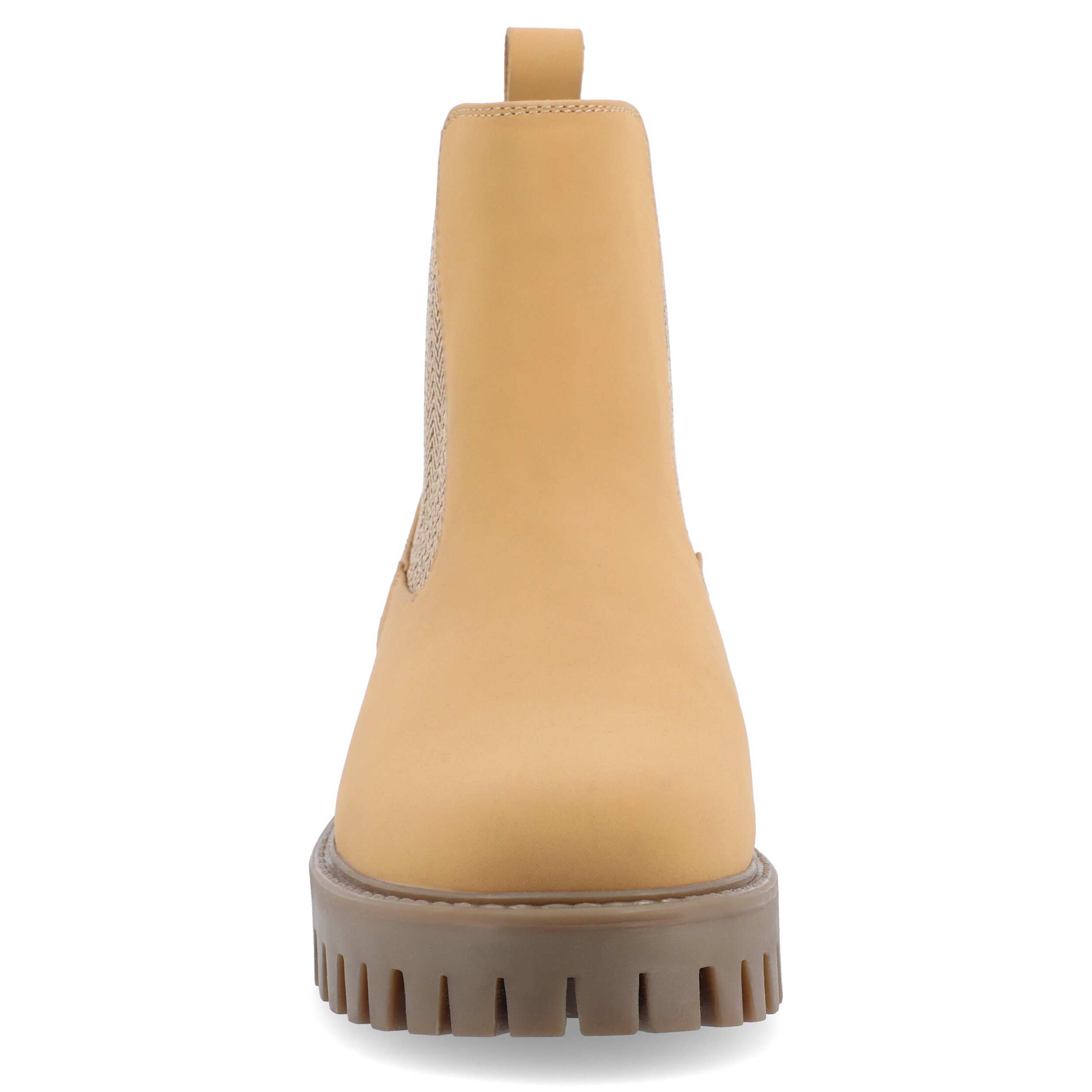JOURNEE COLLECTION-WOMENS ALARA WIDE CHELSEA BOOT-NATURAL & 