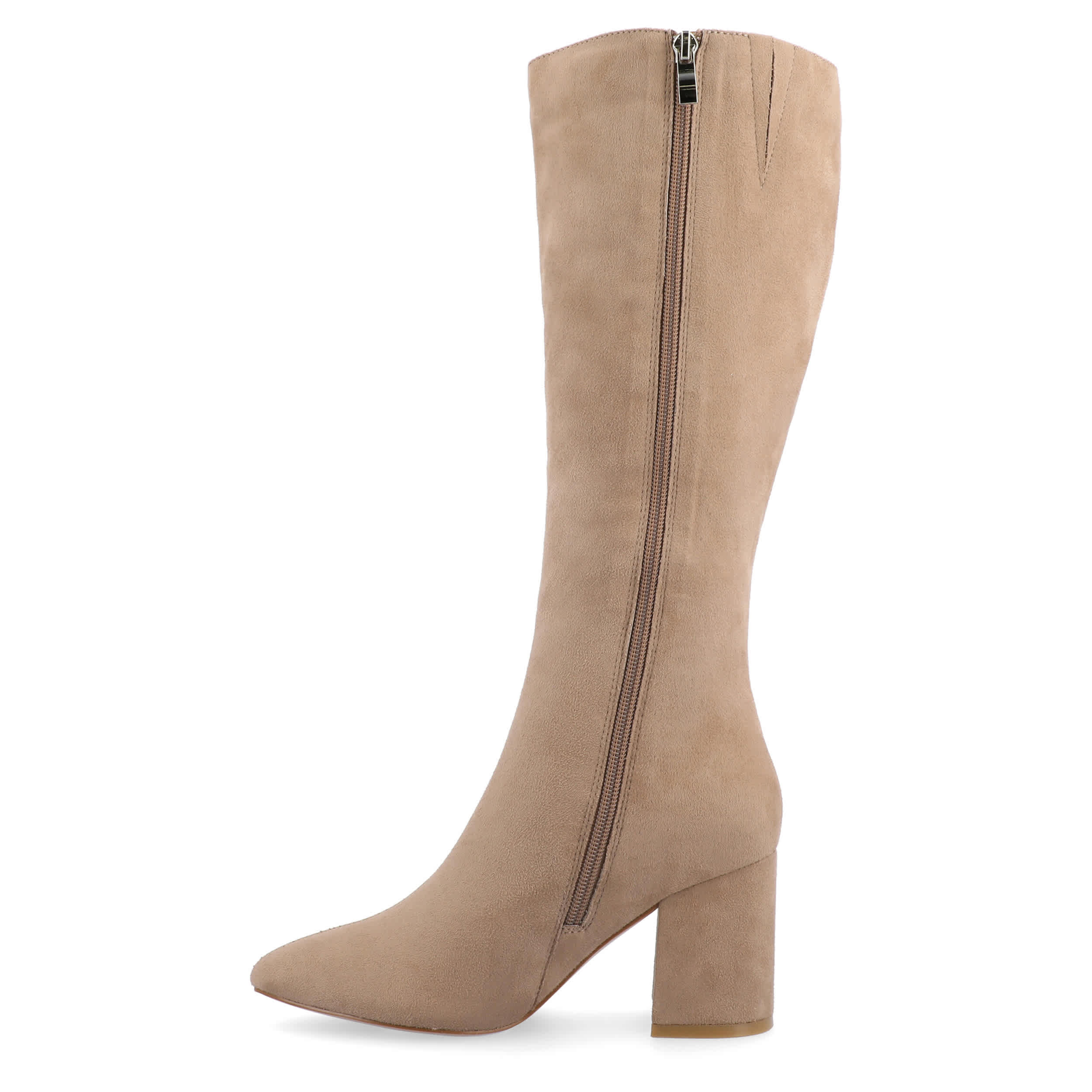 JOURNEE COLLECTION-WOMENS AMEYLIA TALL BOOT-BEIGE & 