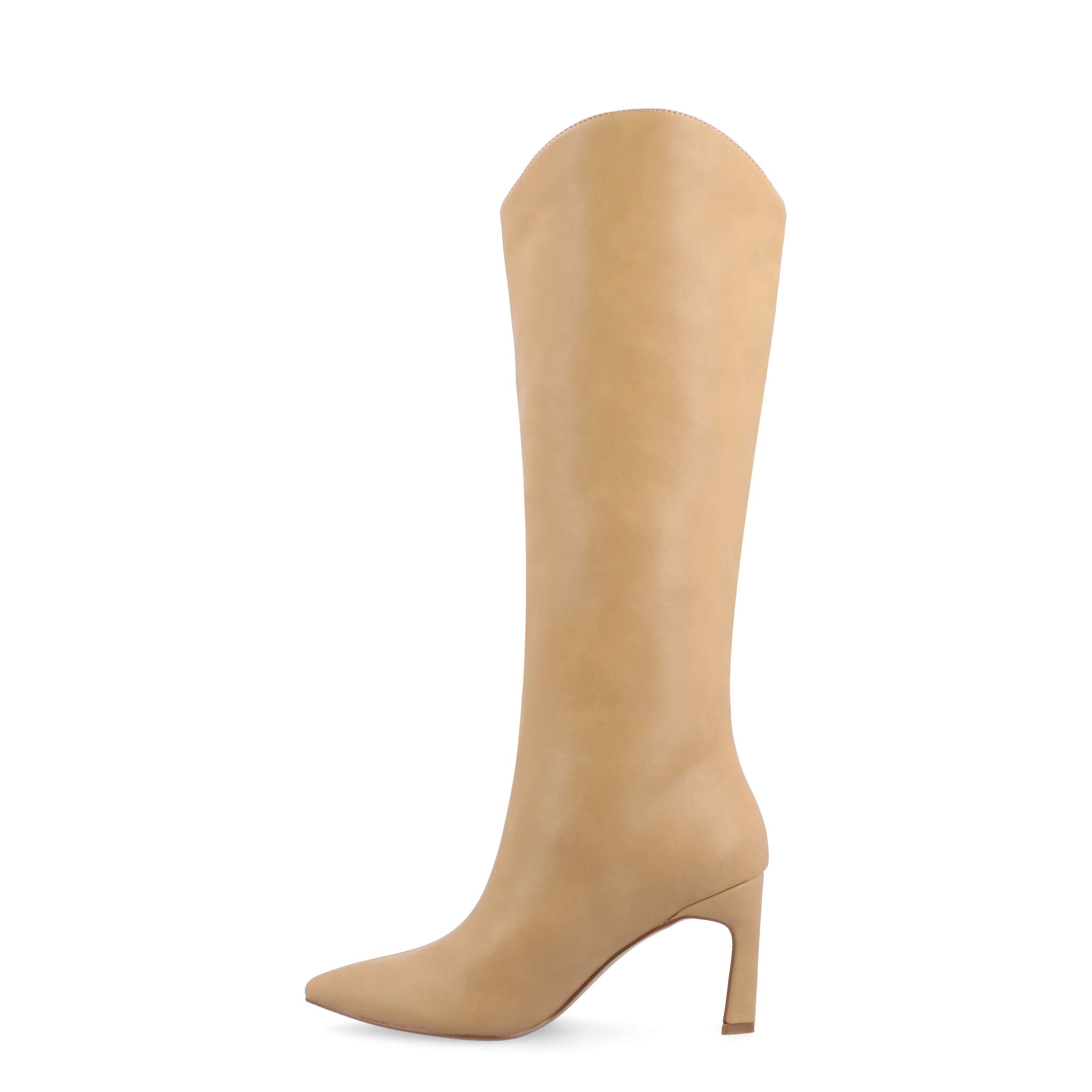 JOURNEE COLLECTION-WOMENS REHELA WIDE CALF TALL BOOT-TAN & 