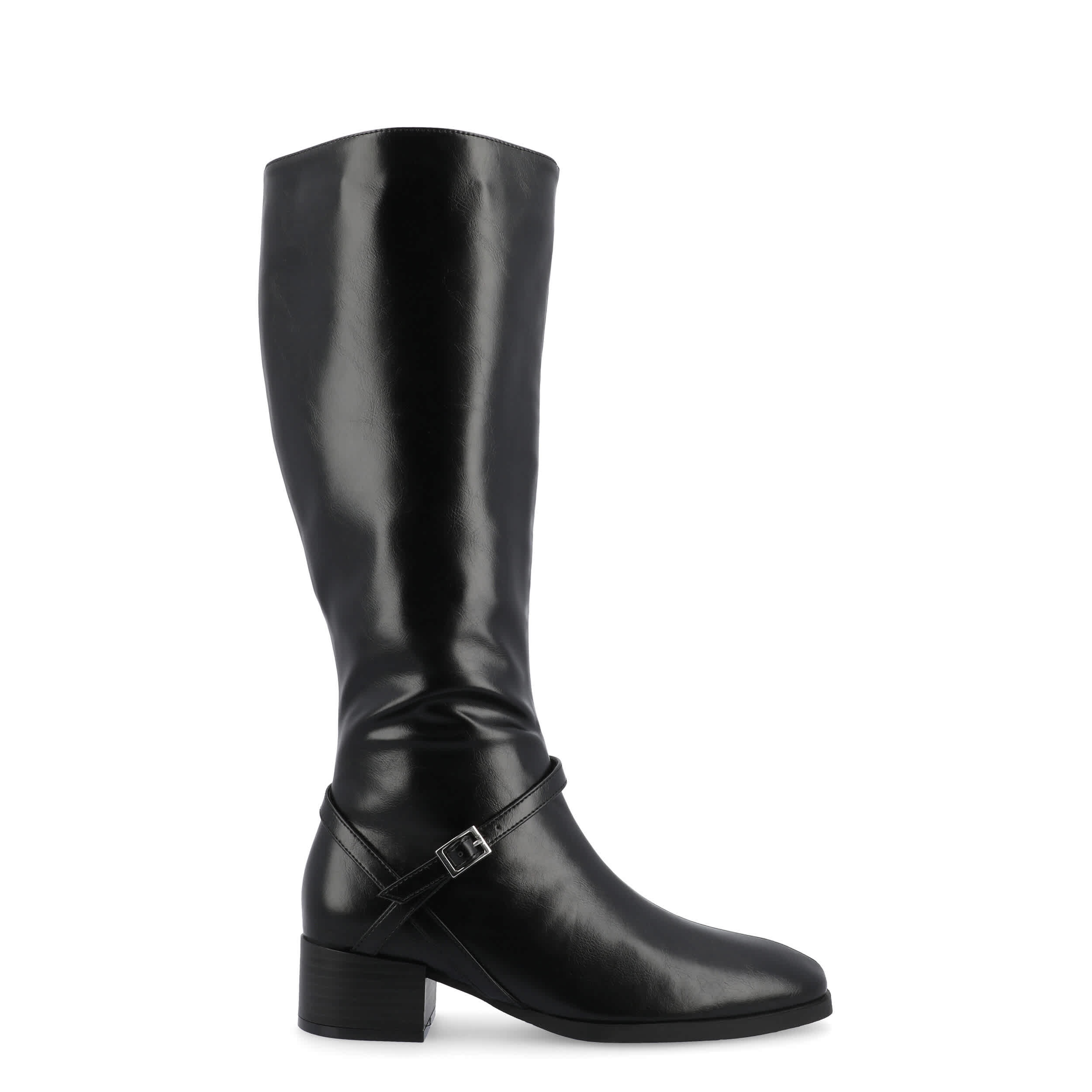 JOURNEE COLLECTION-WOMENS RHIANAH TALL BOOT-BLACK & 