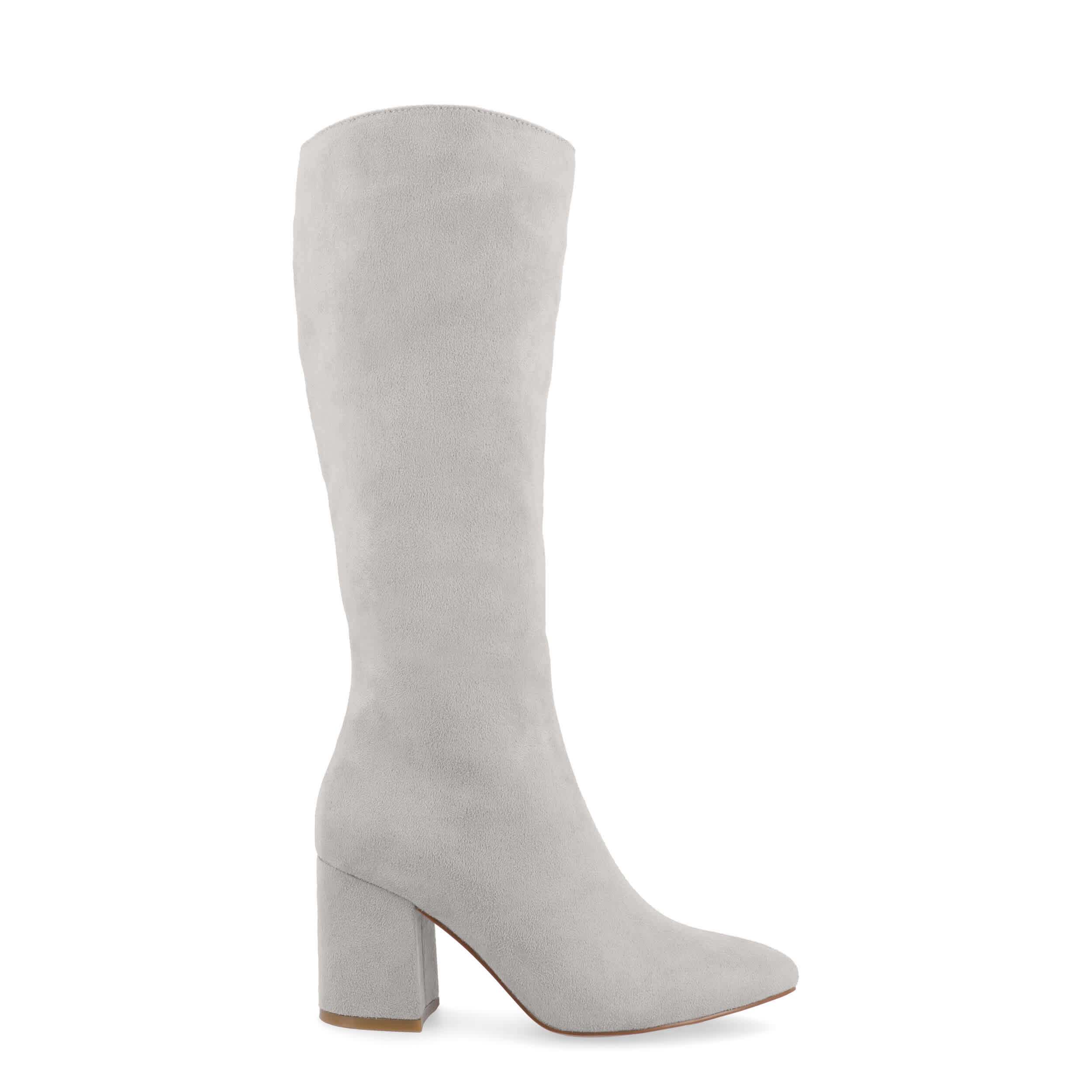 JOURNEE COLLECTION-WOMENS AMEYLIA WIDE CALF TALL BOOT-GREY & 