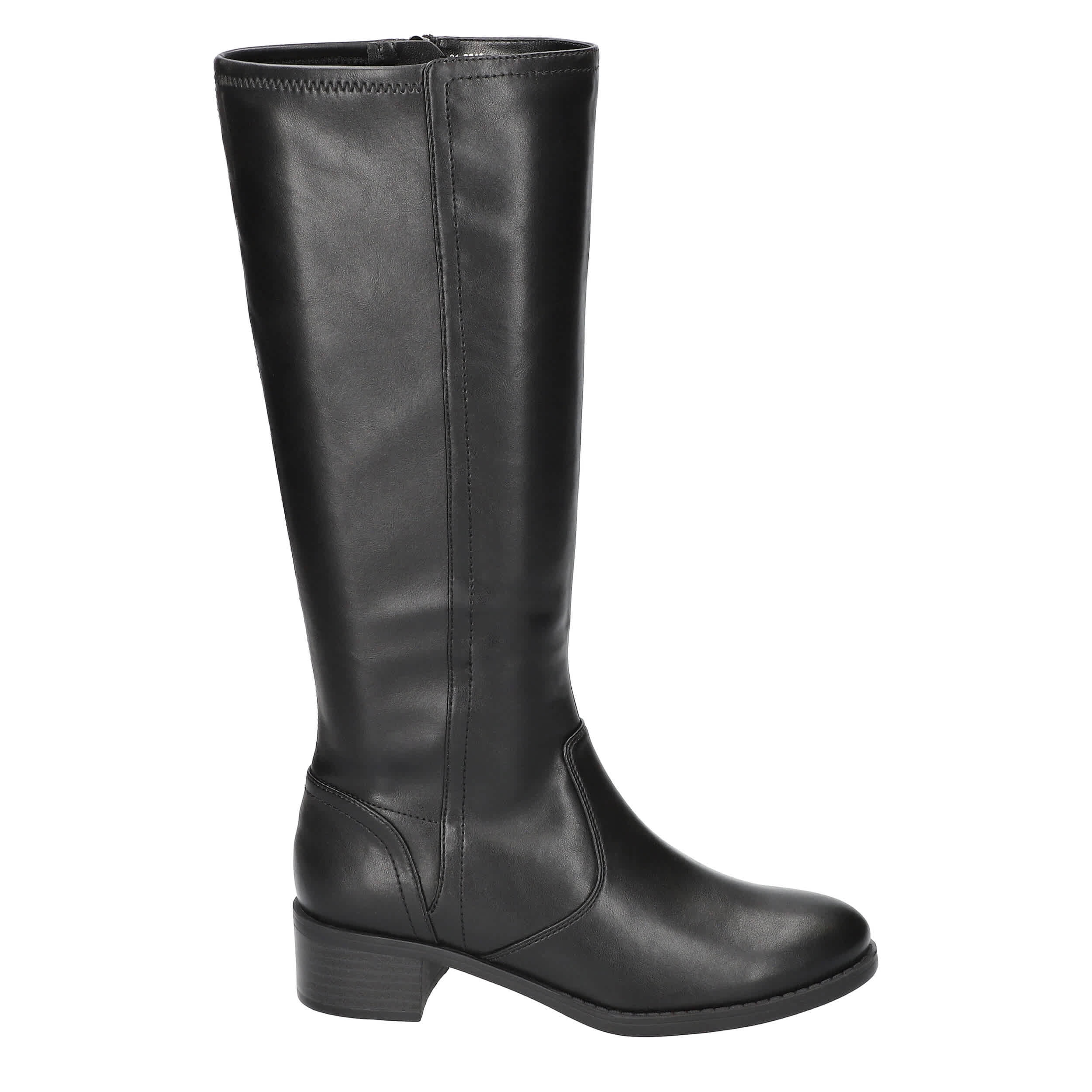 EASY STREET-WOMENS TUCKER TALL BOOT-BLACK & 