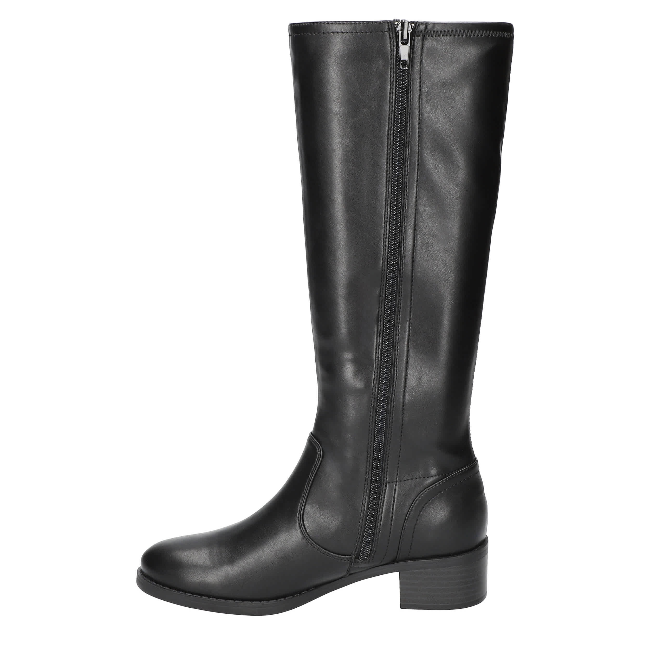 EASY STREET-WOMENS TUCKER TALL BOOT-BLACK & 