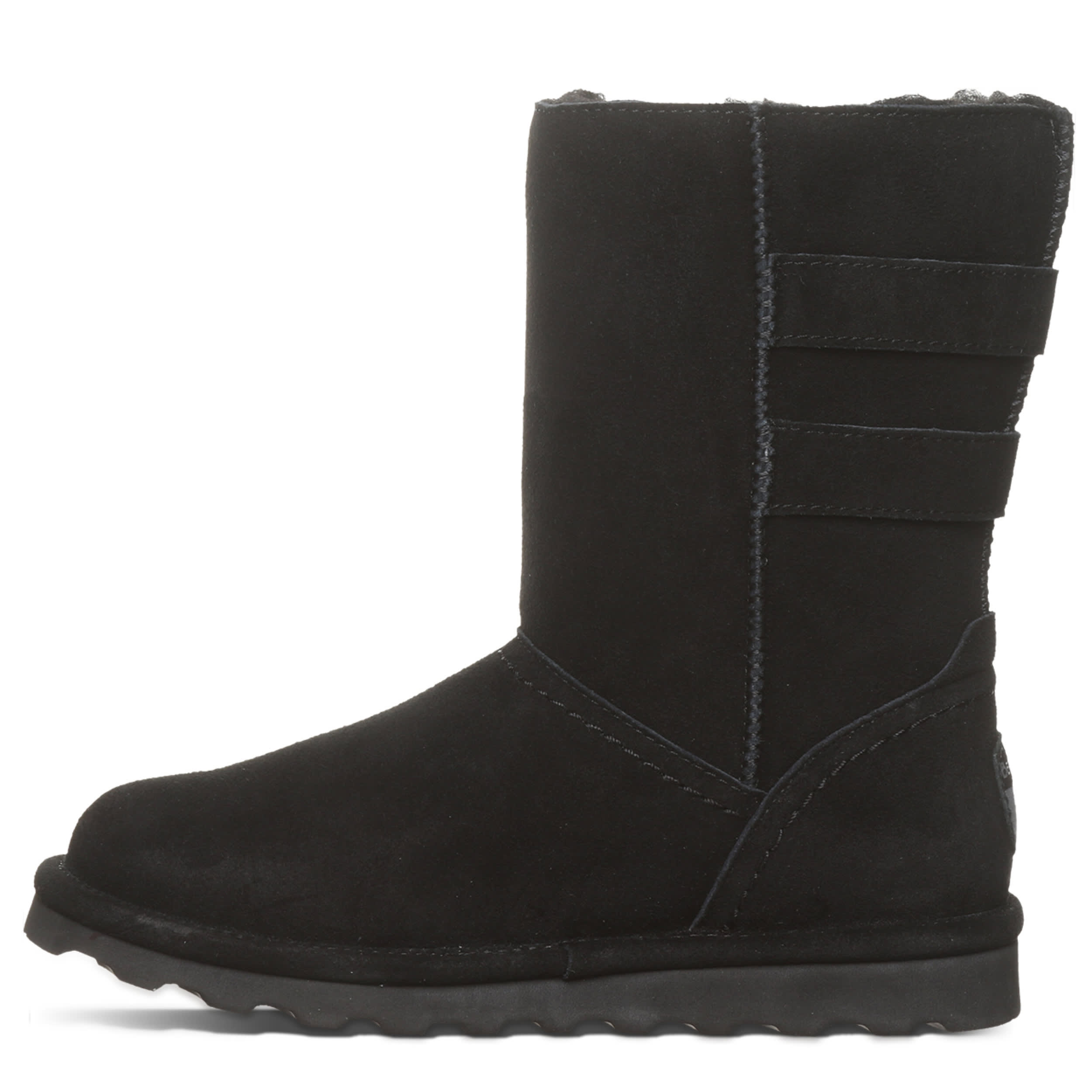 BEARPAW-WOMENS AURELIA FUR BOOT-BLACK & 