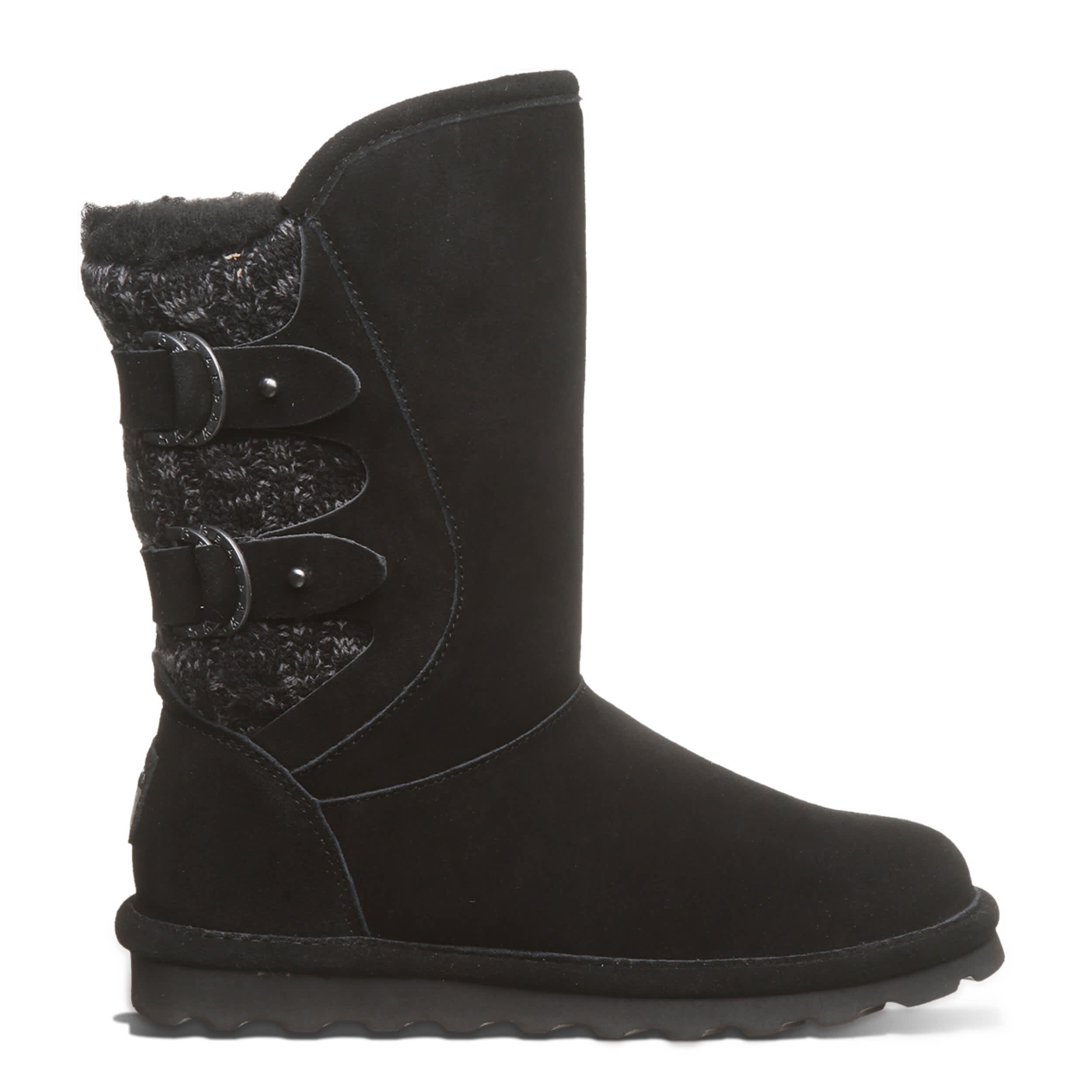 BEARPAW-WOMENS JENNI FUR BOOT-BLACK & 