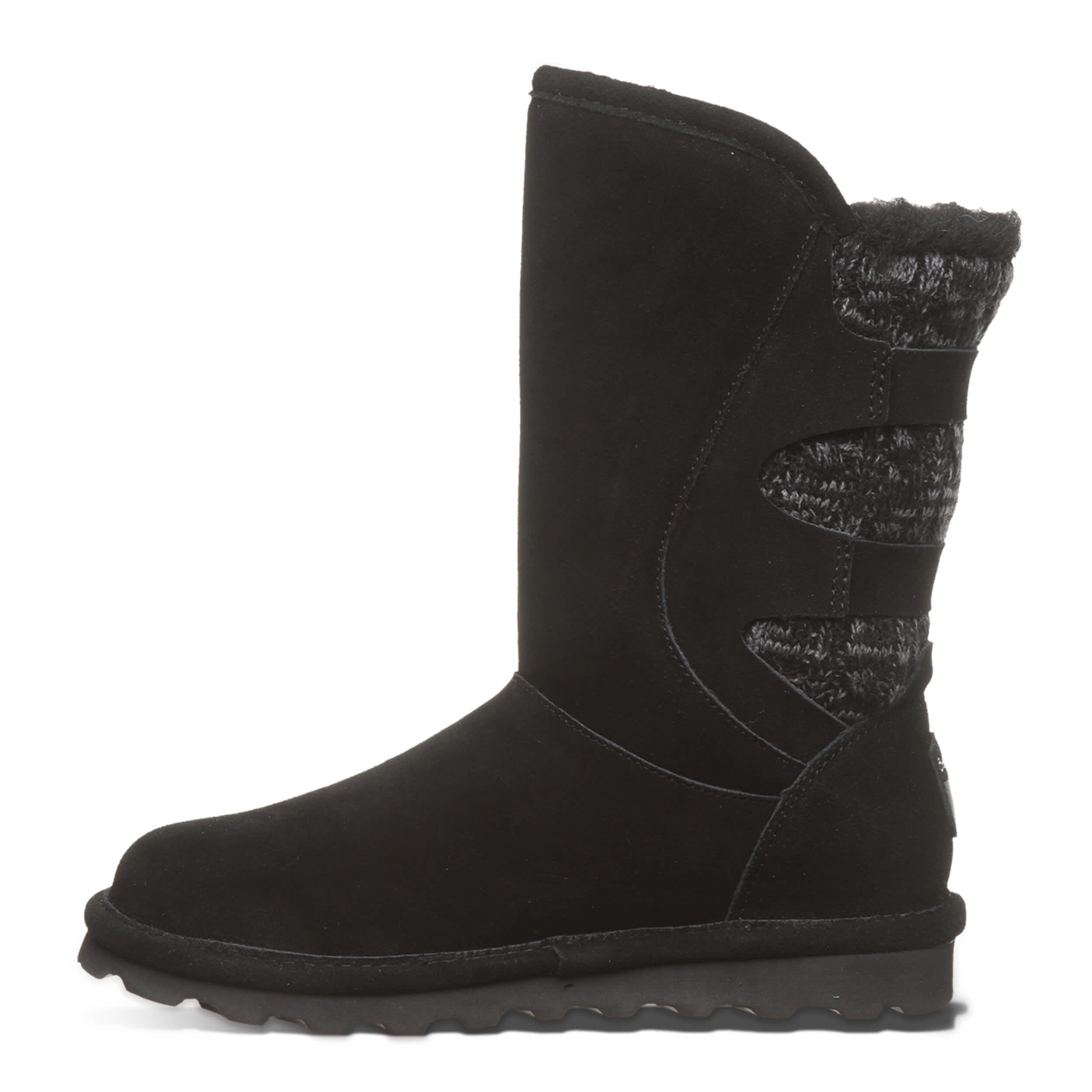 BEARPAW-WOMENS JENNI FUR BOOT-BLACK & 