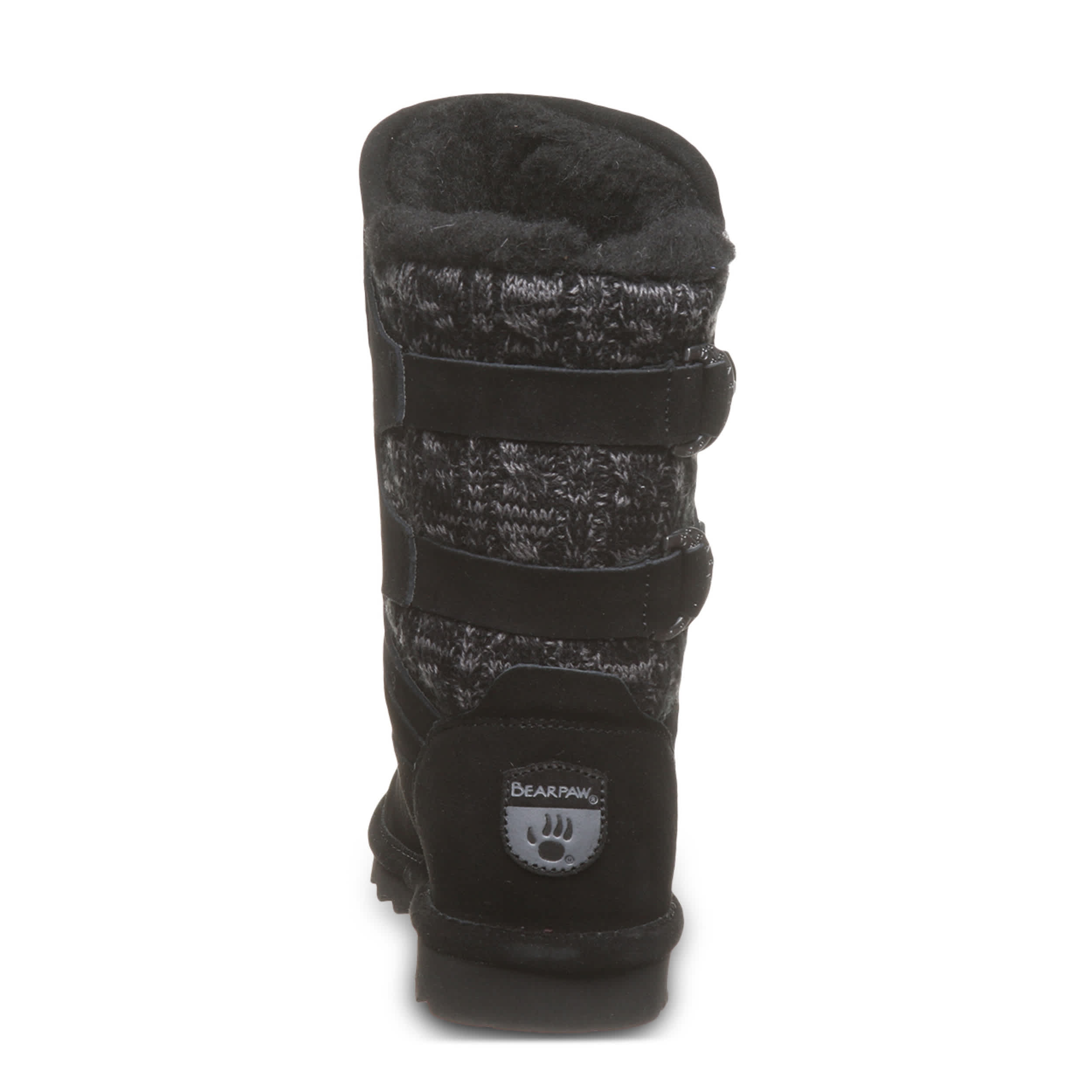 BEARPAW-WOMENS JENNI FUR BOOT-BLACK & 