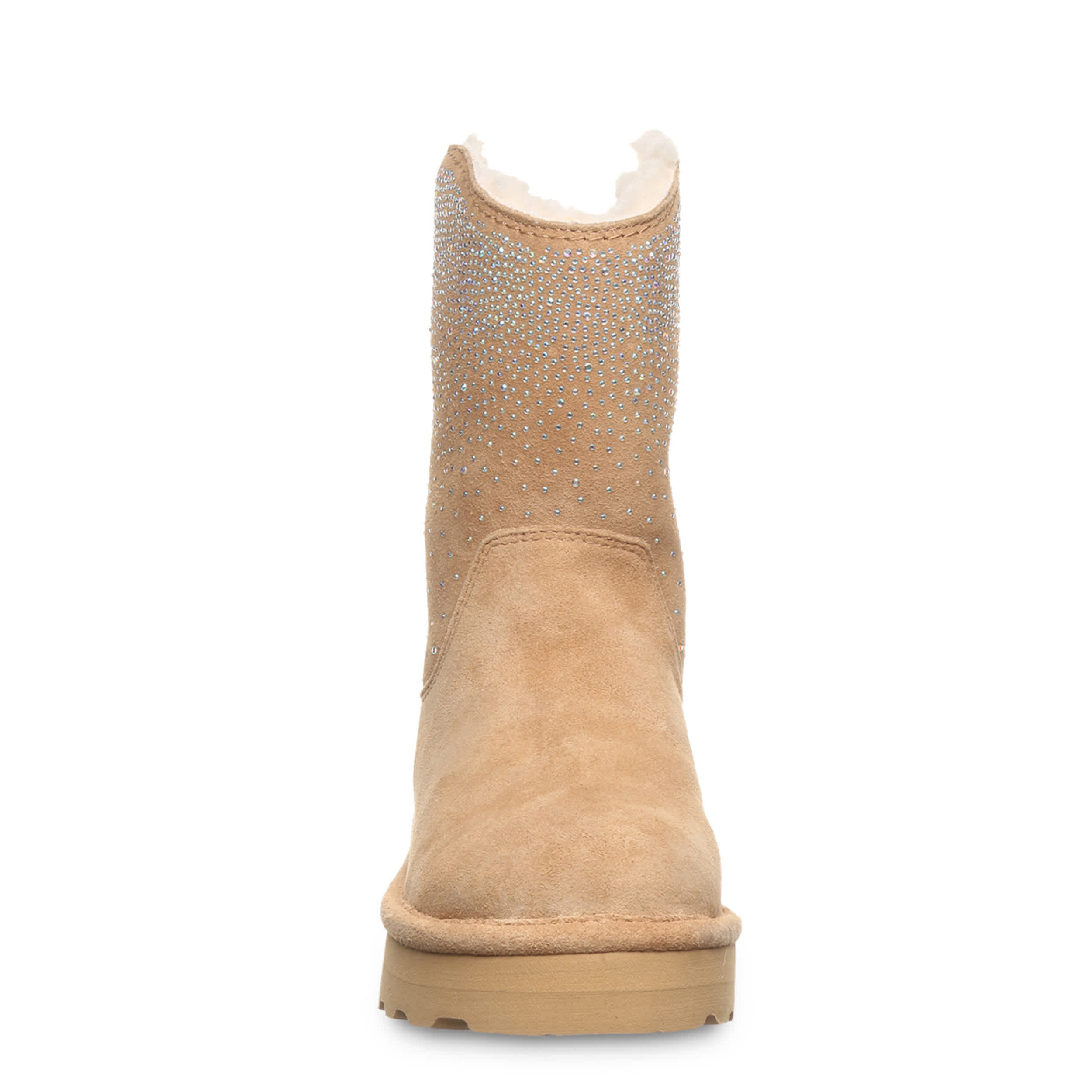 BEARPAW-WOMENS GLAM PLATFORM LO WATER RESISTANT BOOT-COFFEE & 