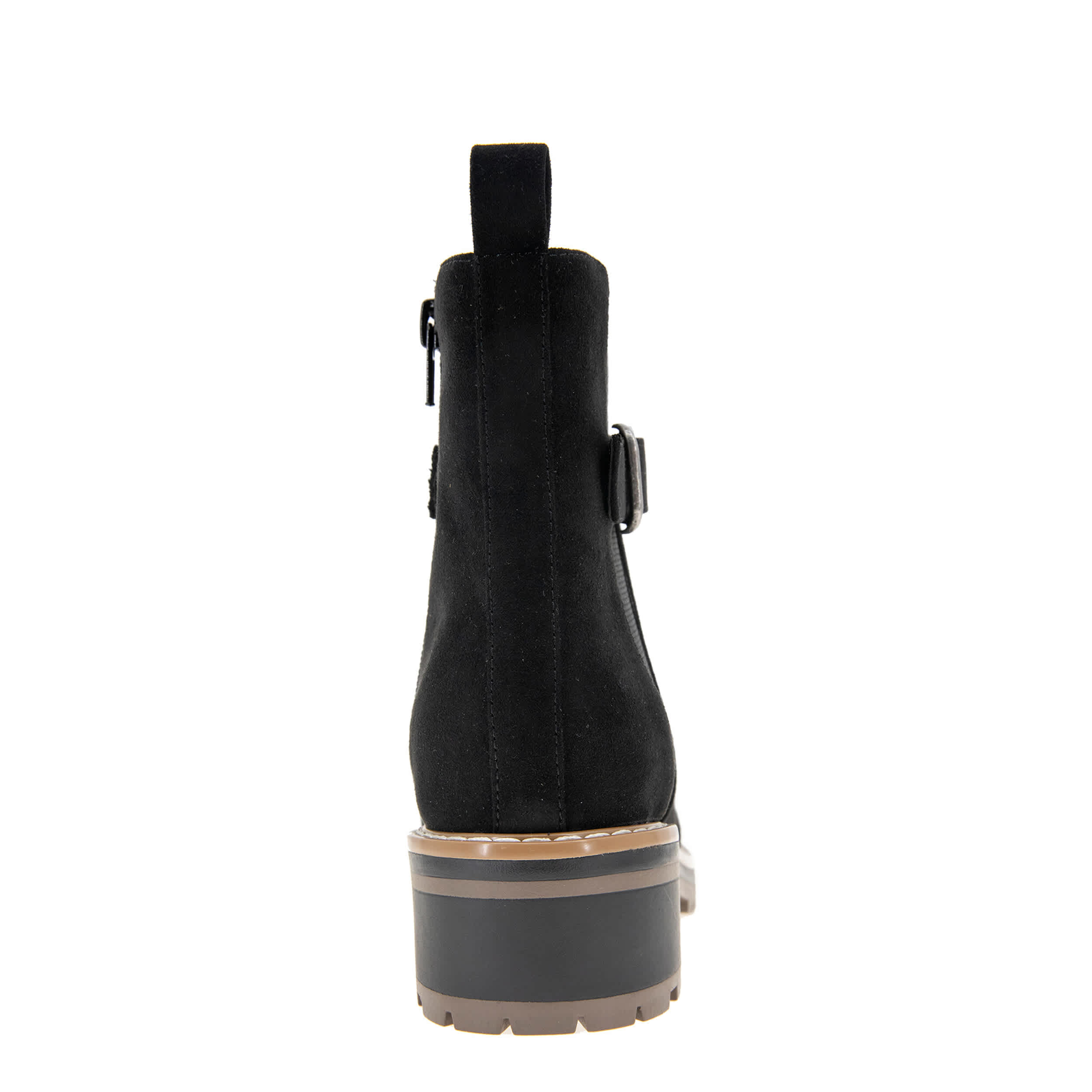 KENSIE-WOMENS KELLY CHELSEA ANKLE BOOT-BLACK & 