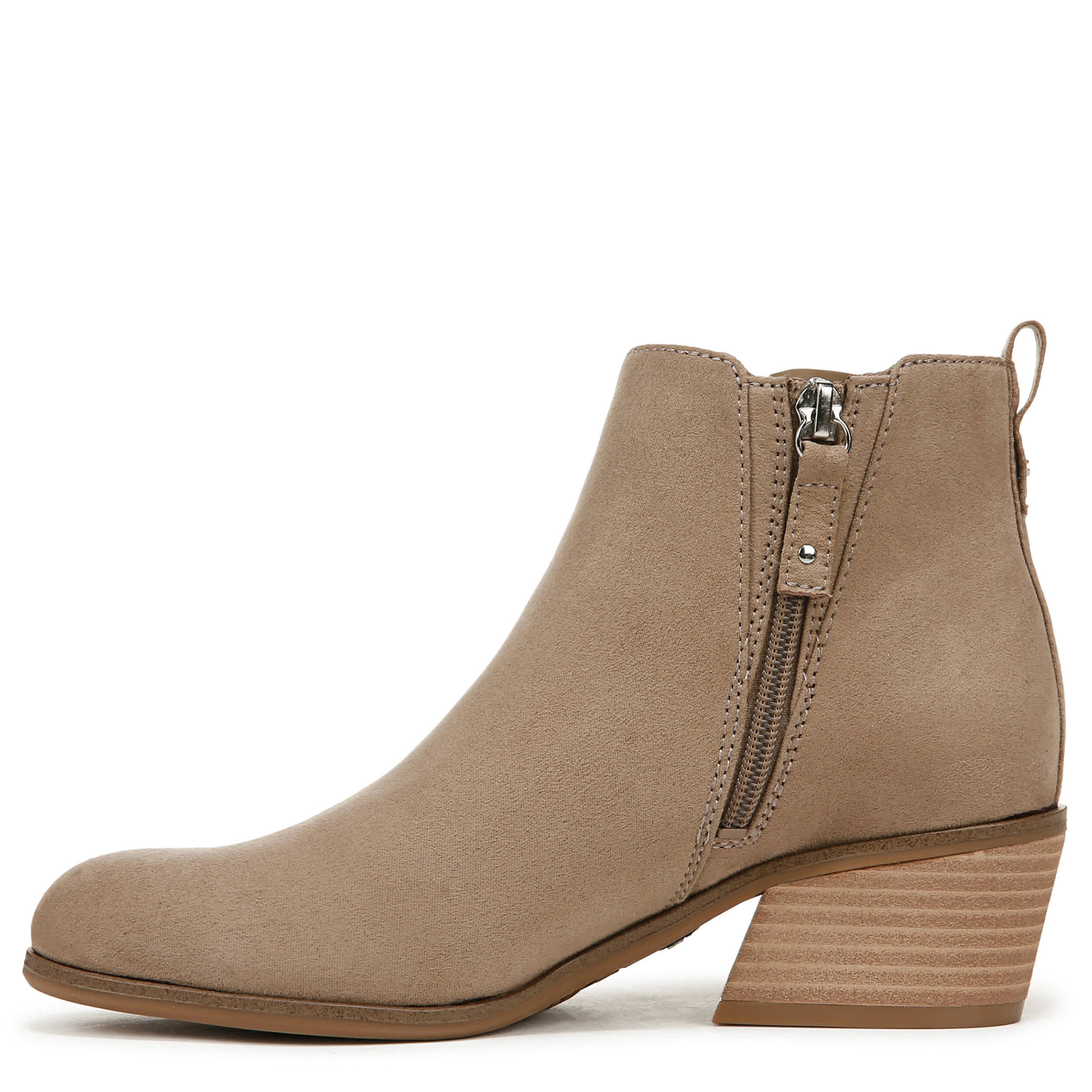 DR. SCHOLL'S-WOMENS LACEY BOOTIE-TAUPE & MOCHA
