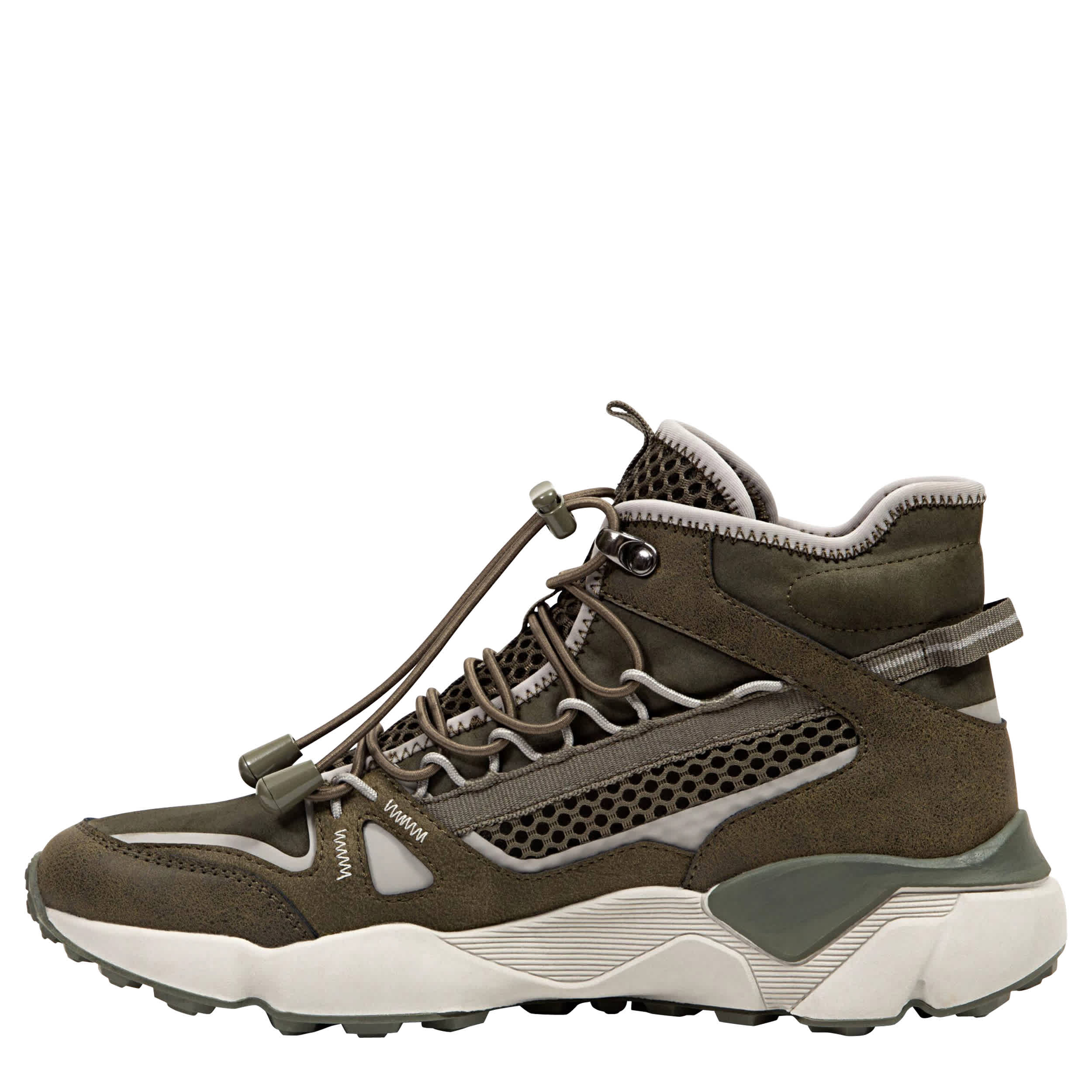 JBU-WOMENS GRIPPER WATER RESISTANT BOOT-OLIVE & GREY