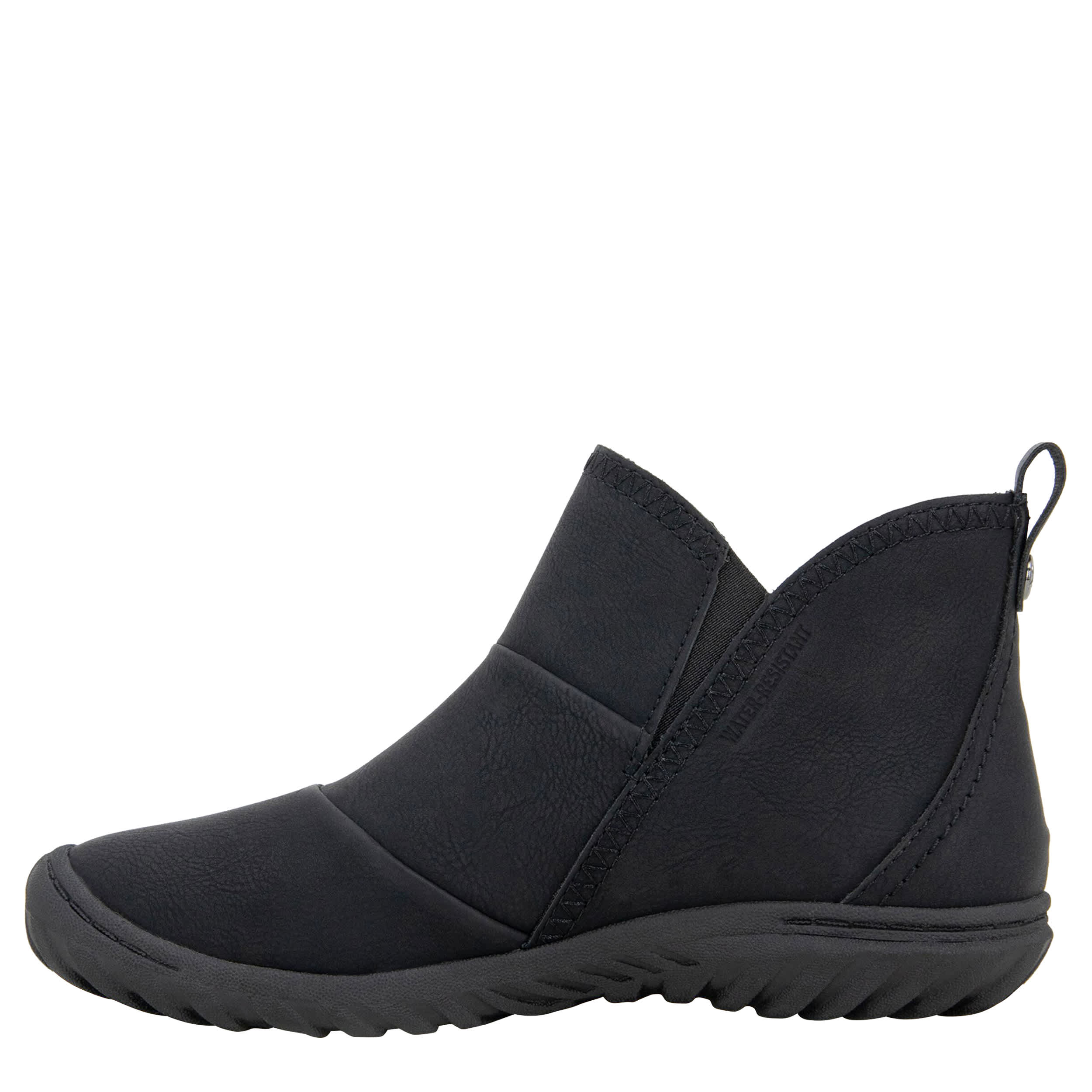 JBU-WOMENS PIPER WATER RESISTANT BOOTIE-BLACK & 
