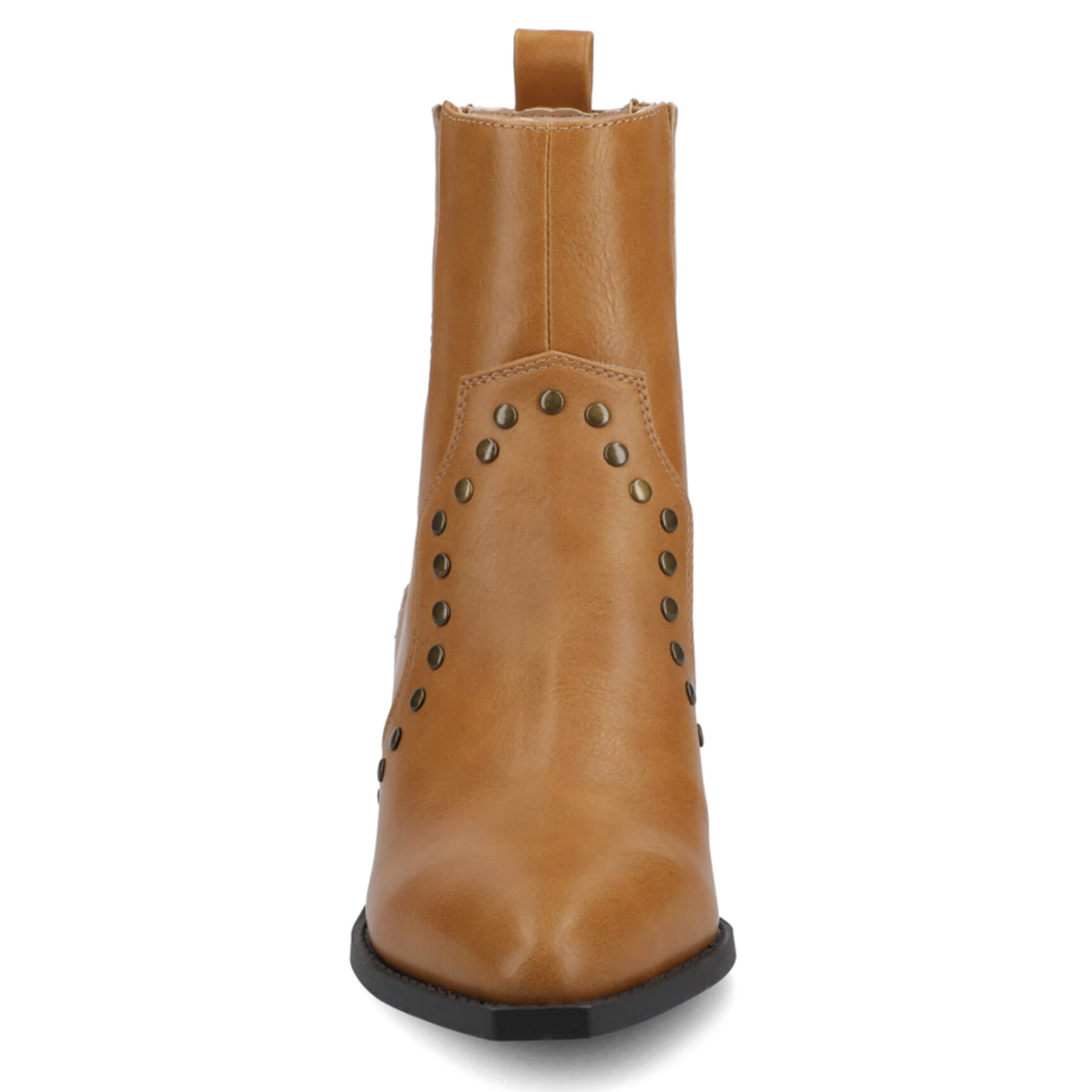 JOURNEE COLLECTION-WOMENS BRAYLEE WESTERN BOOT-TAN & 