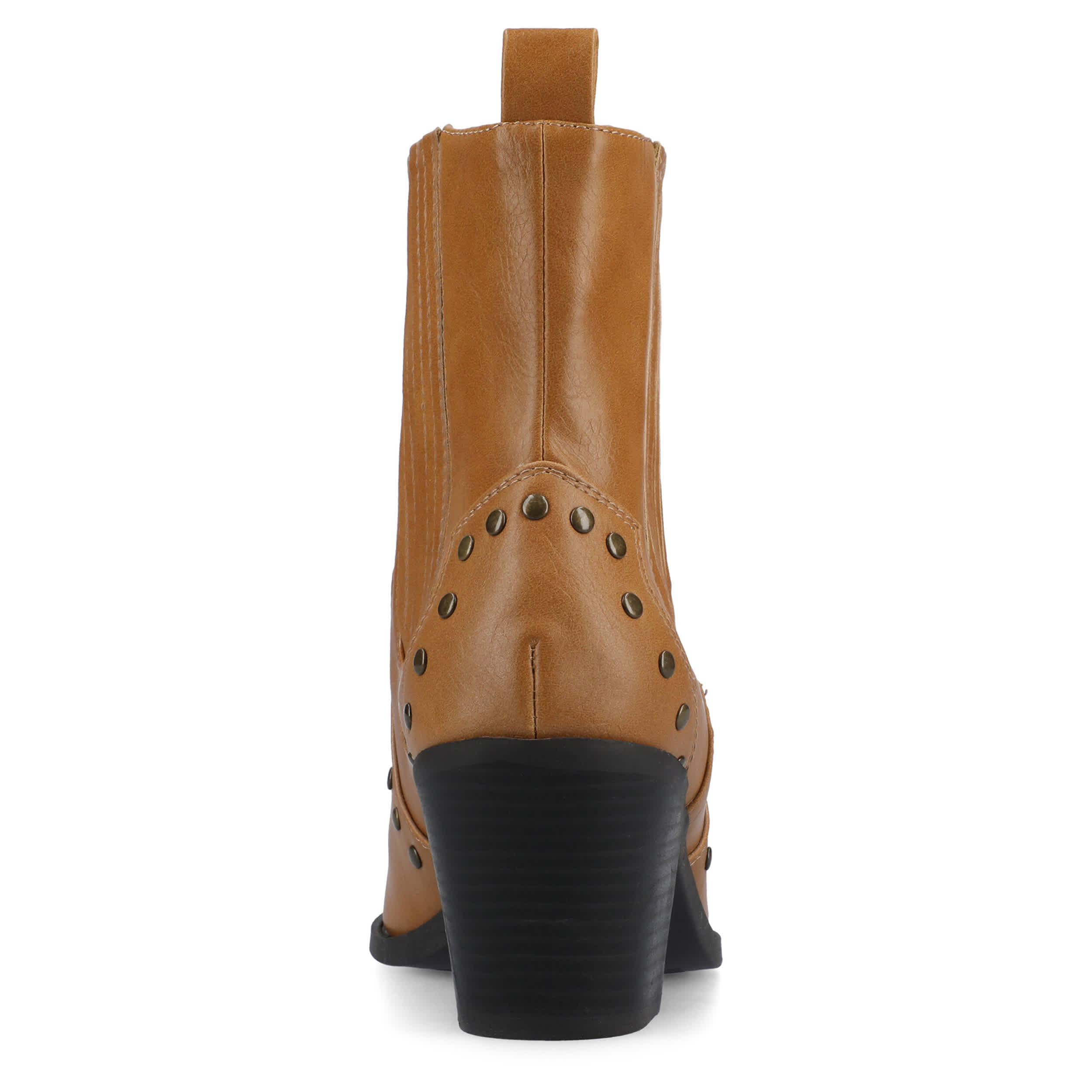 JOURNEE COLLECTION-WOMENS BRAYLEE WESTERN BOOT-TAN & 