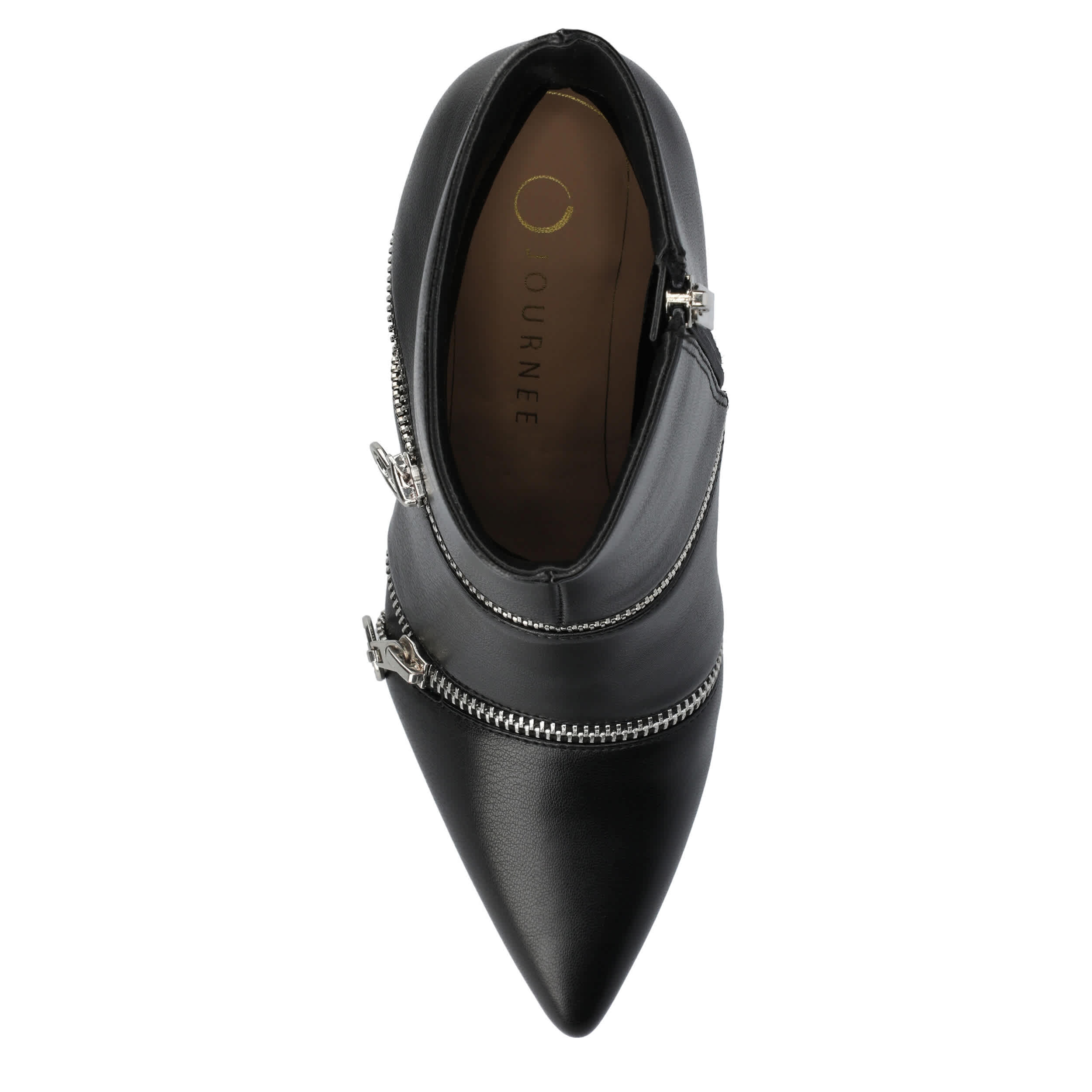 JOURNEE COLLECTION-WOMENS CATOA ANKLE BOOT-BLACK & 