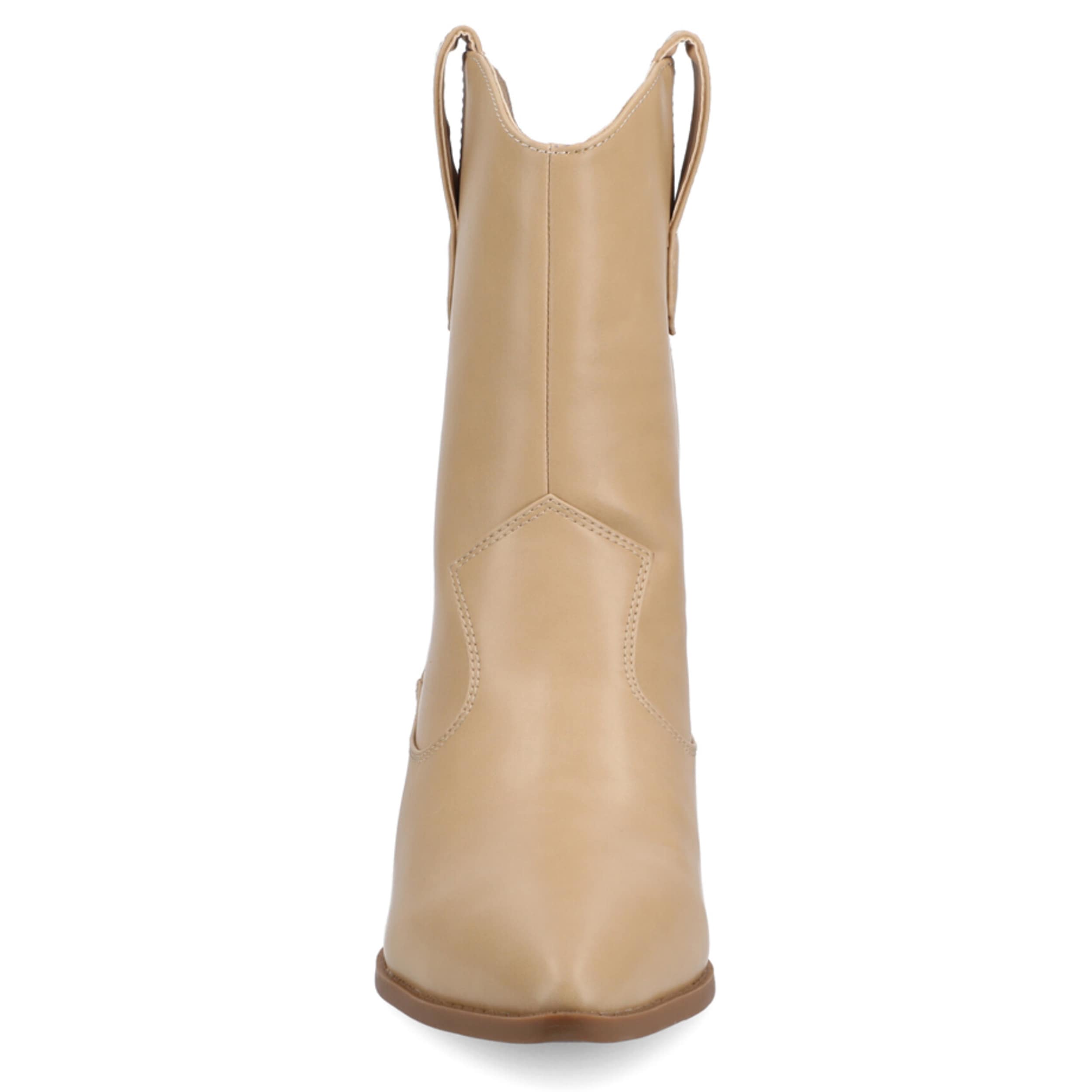 JOURNEE COLLECTION-WOMENS FRITZIE WESTERN BOOT-TAUPE & 