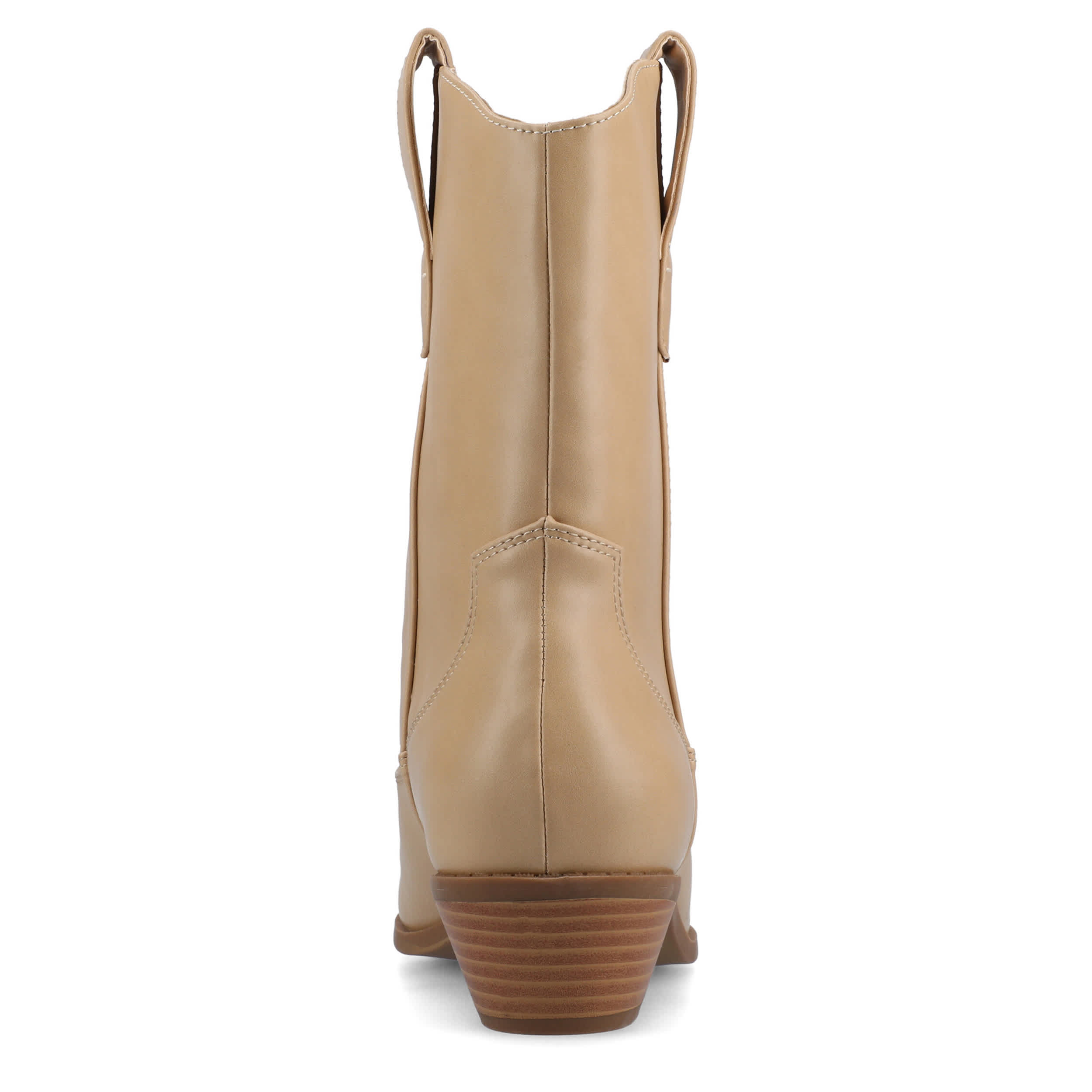 JOURNEE COLLECTION-WOMENS FRITZIE WESTERN BOOT-TAUPE & 