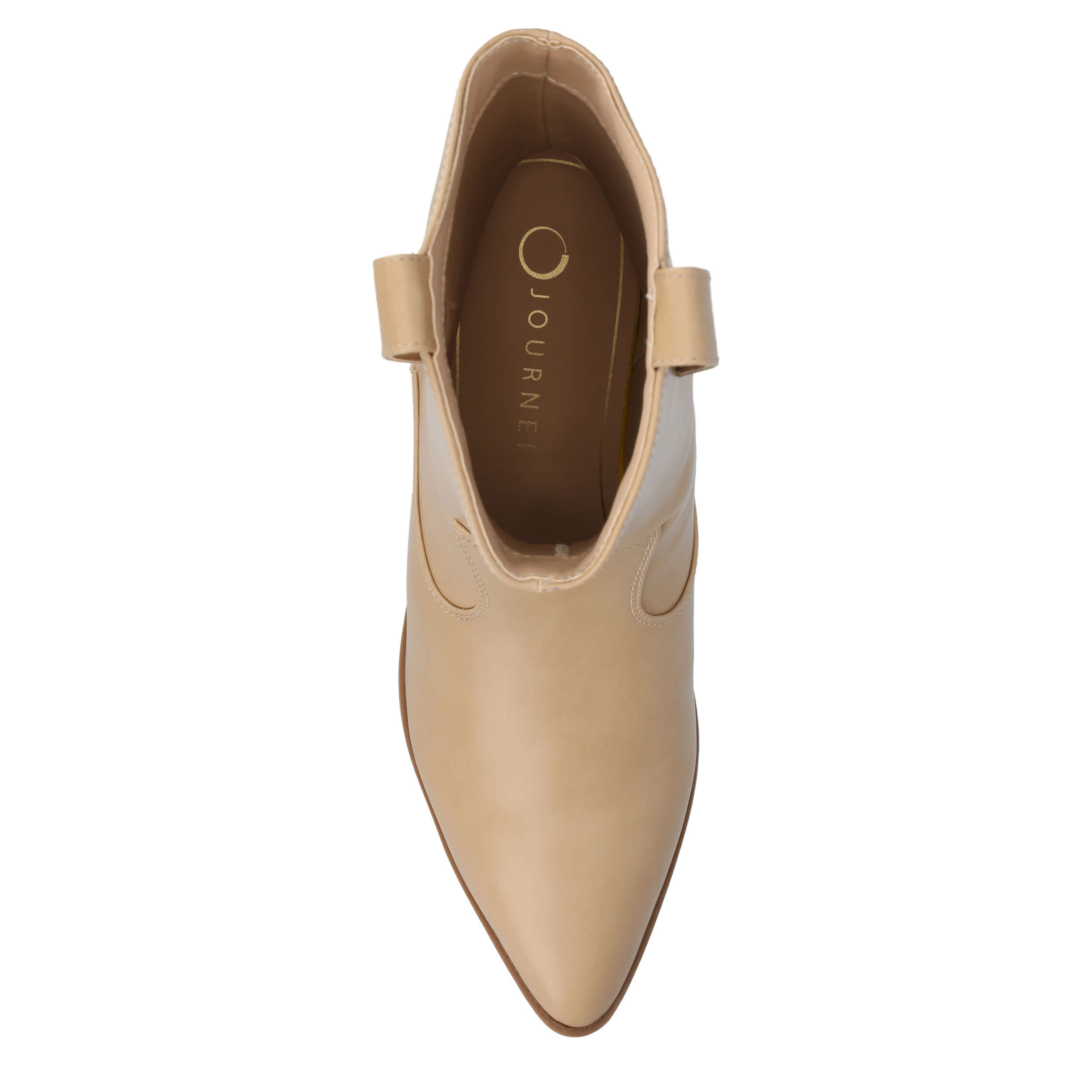 JOURNEE COLLECTION-WOMENS FRITZIE WESTERN BOOT-TAUPE & 