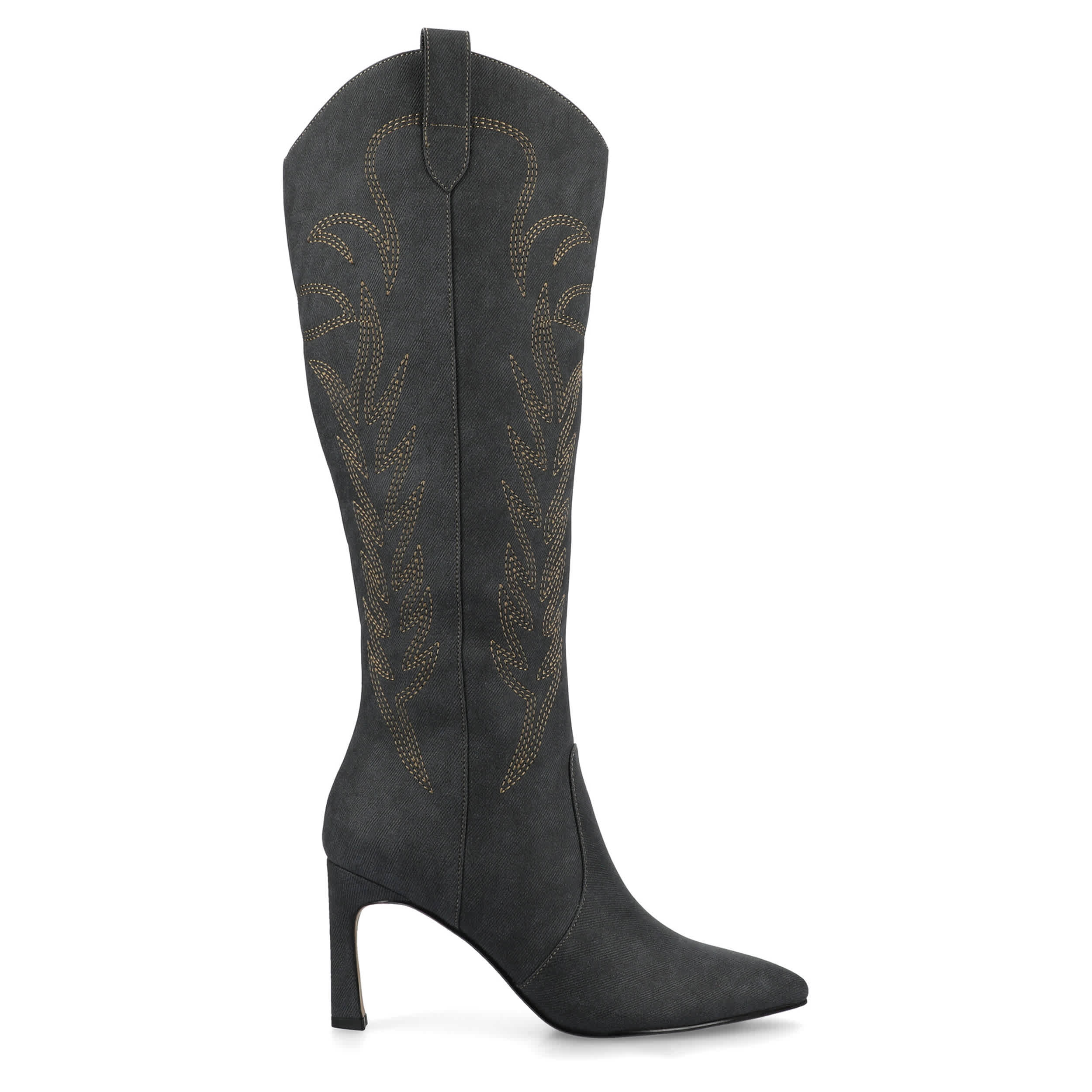 JOURNEE COLLECTION-WOMENS LARAMIE DRESS BOOT-DARK GREY & 