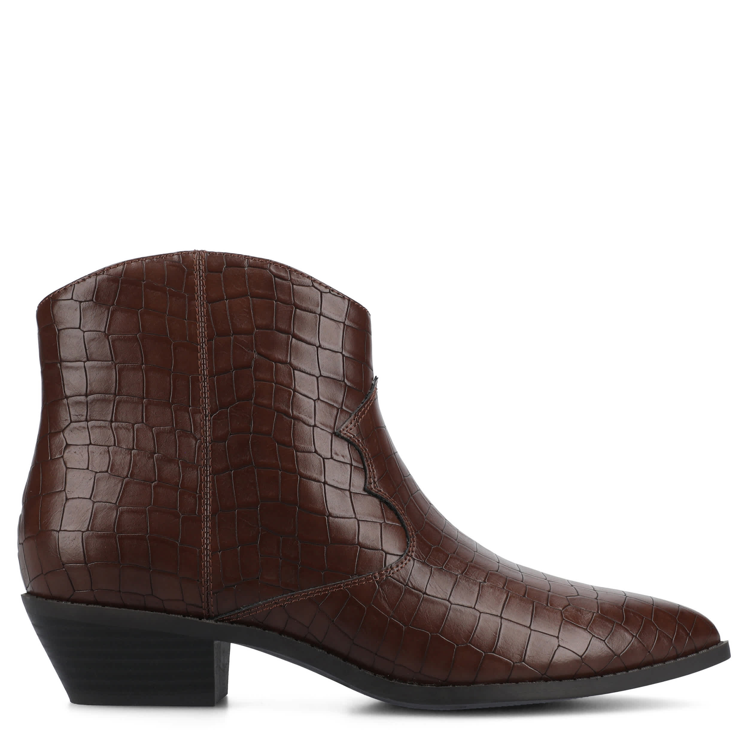 JOURNEE COLLECTION-WOMENS TALIAH WESTERN BOOT-BROWN & 