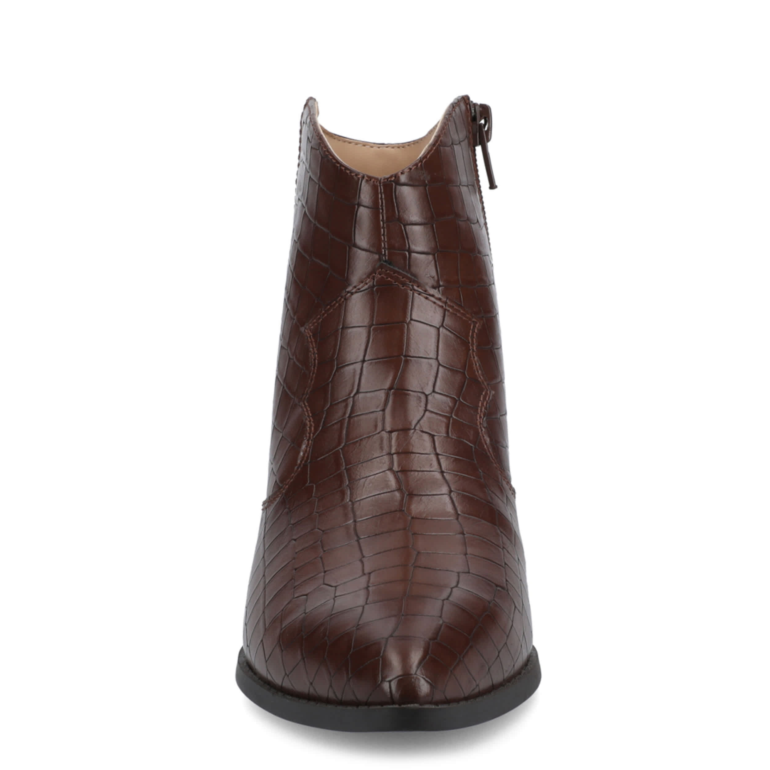 JOURNEE COLLECTION-WOMENS TALIAH WESTERN BOOT-BROWN & 