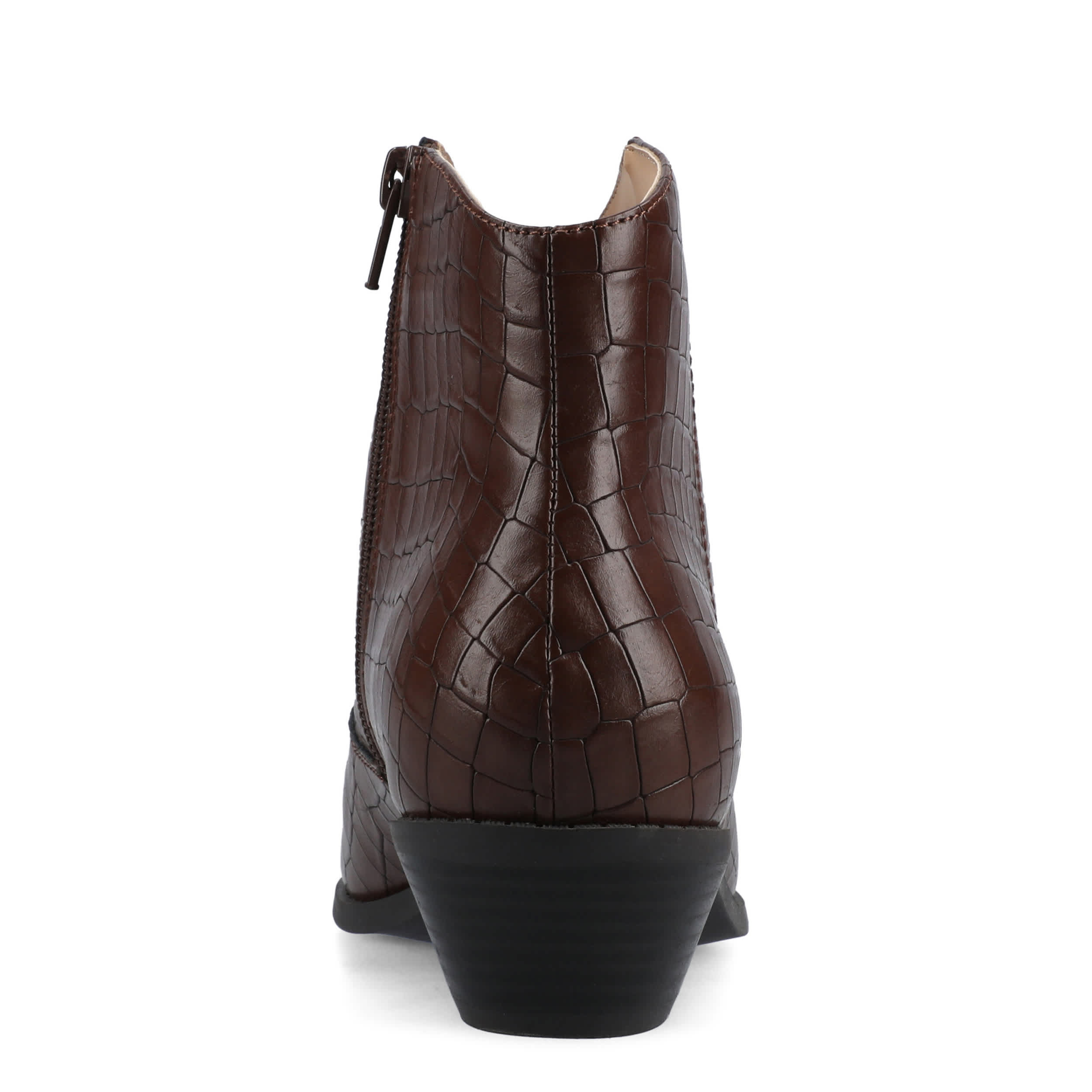 JOURNEE COLLECTION-WOMENS TALIAH WESTERN BOOT-BROWN & 