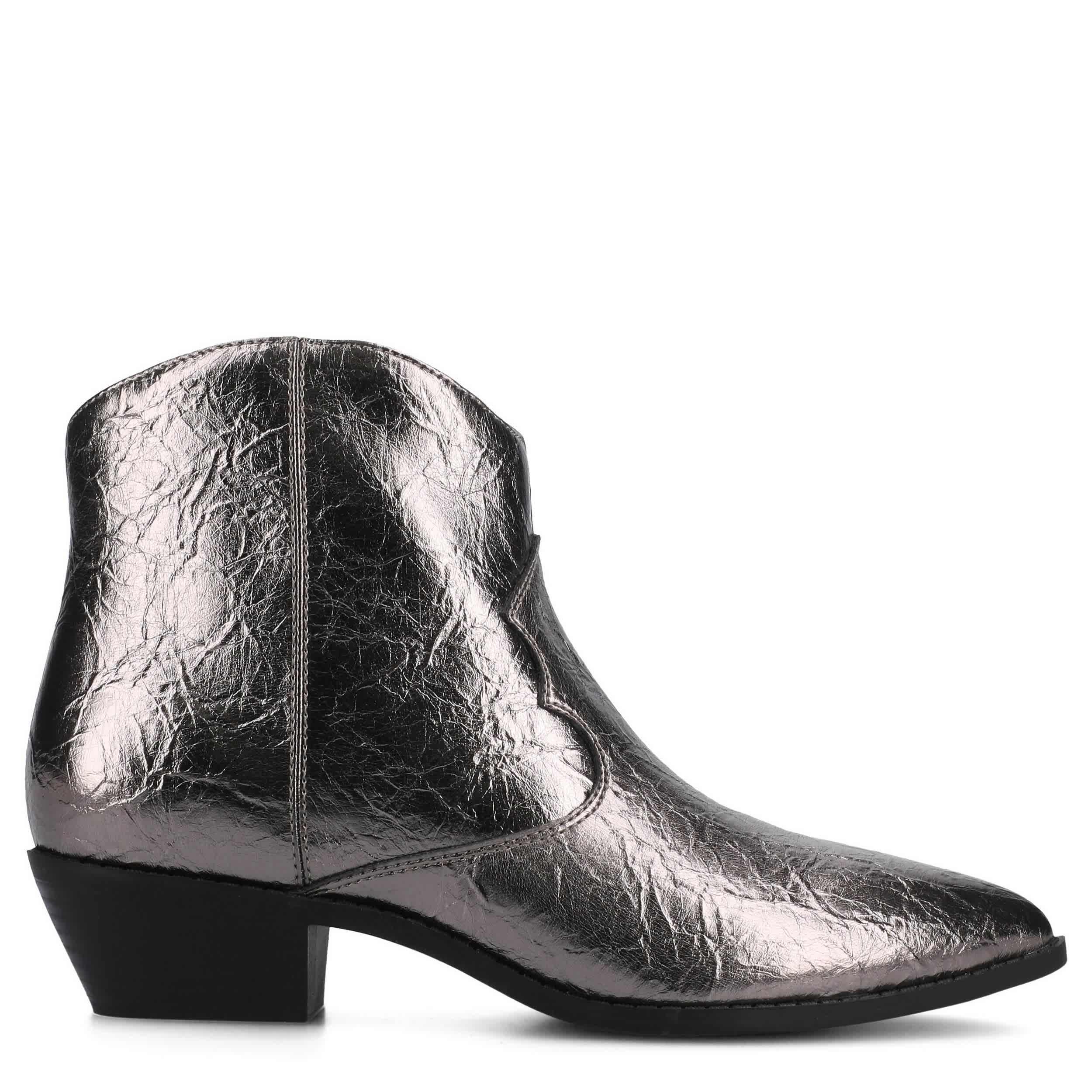 JOURNEE COLLECTION-WOMENS TALIAH WESTERN BOOT-PEWTER & 