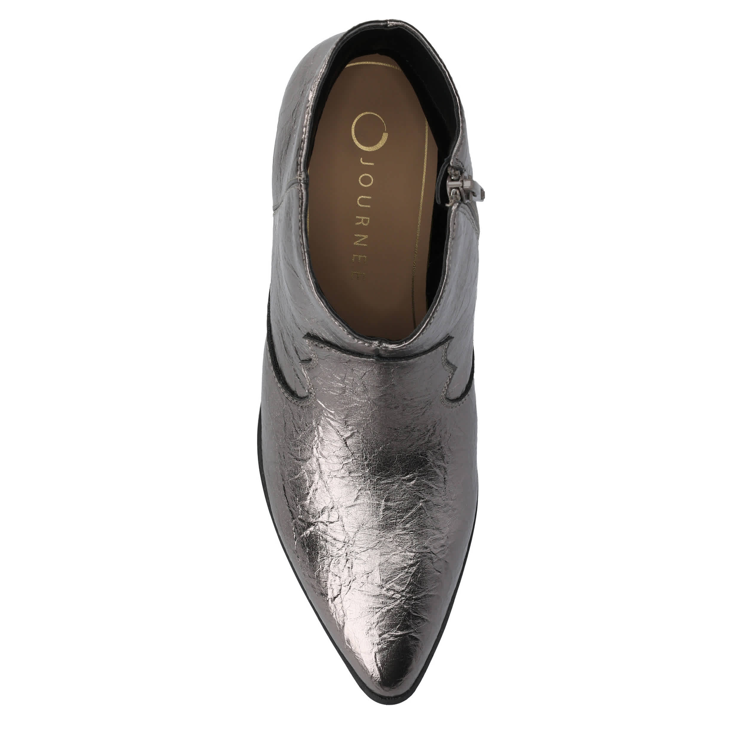 JOURNEE COLLECTION-WOMENS TALIAH WESTERN BOOT-PEWTER & 
