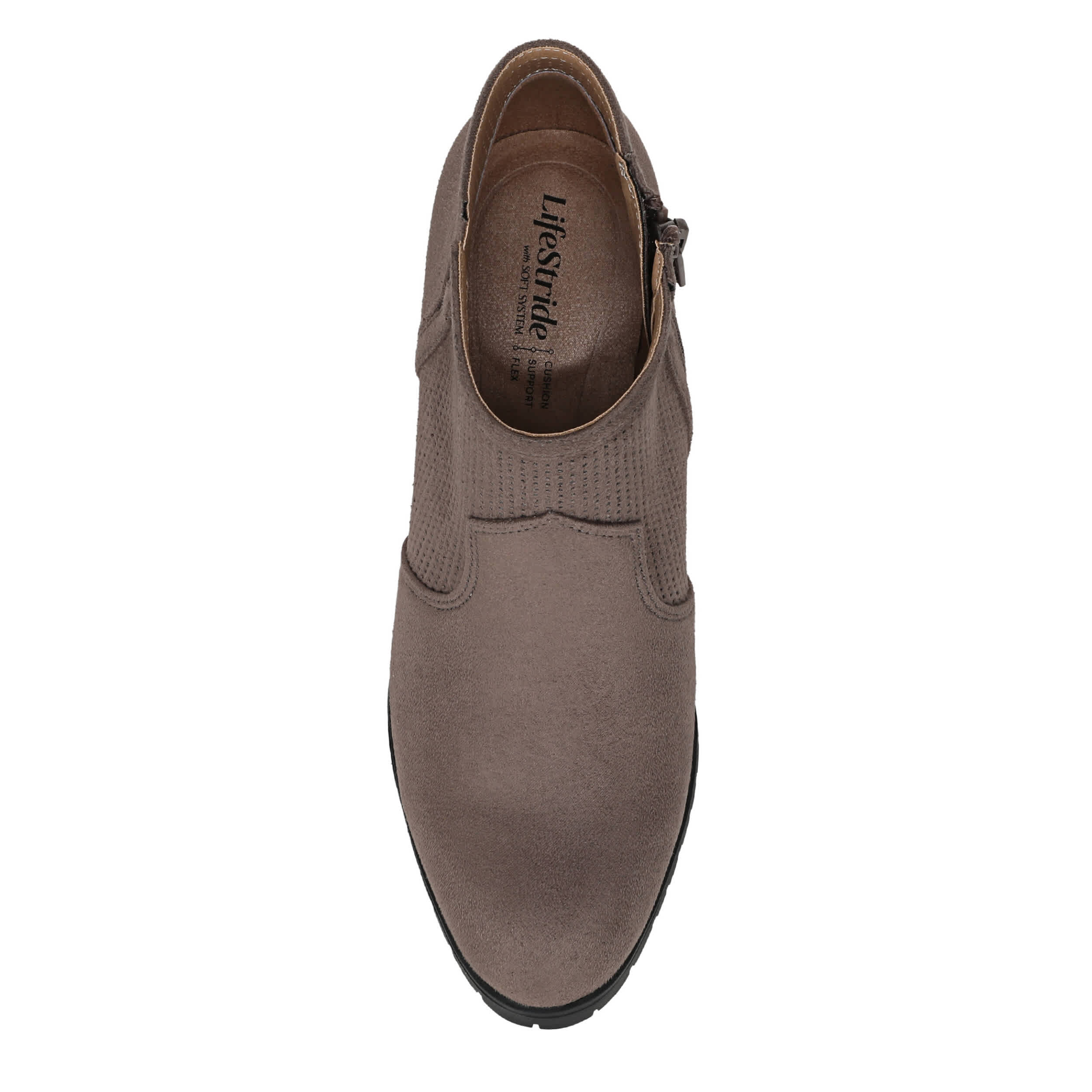 LIFESTRIDE-WOMENS MATILDA ANKLE BOOT-DARK TAUPE & 