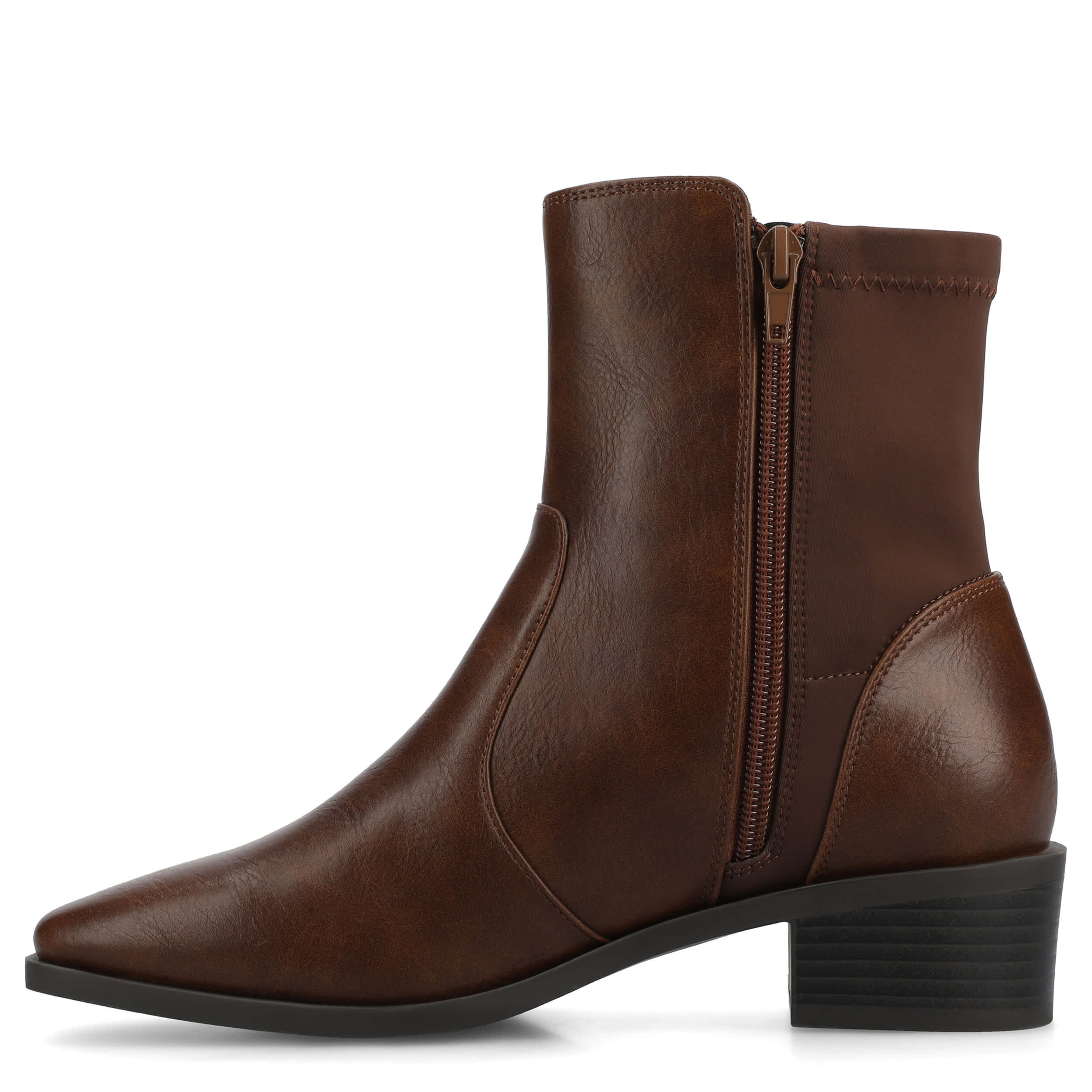 JOURNEE COLLECTION-WOMENS RENNA BOOTIE-CHOCOLATE & 