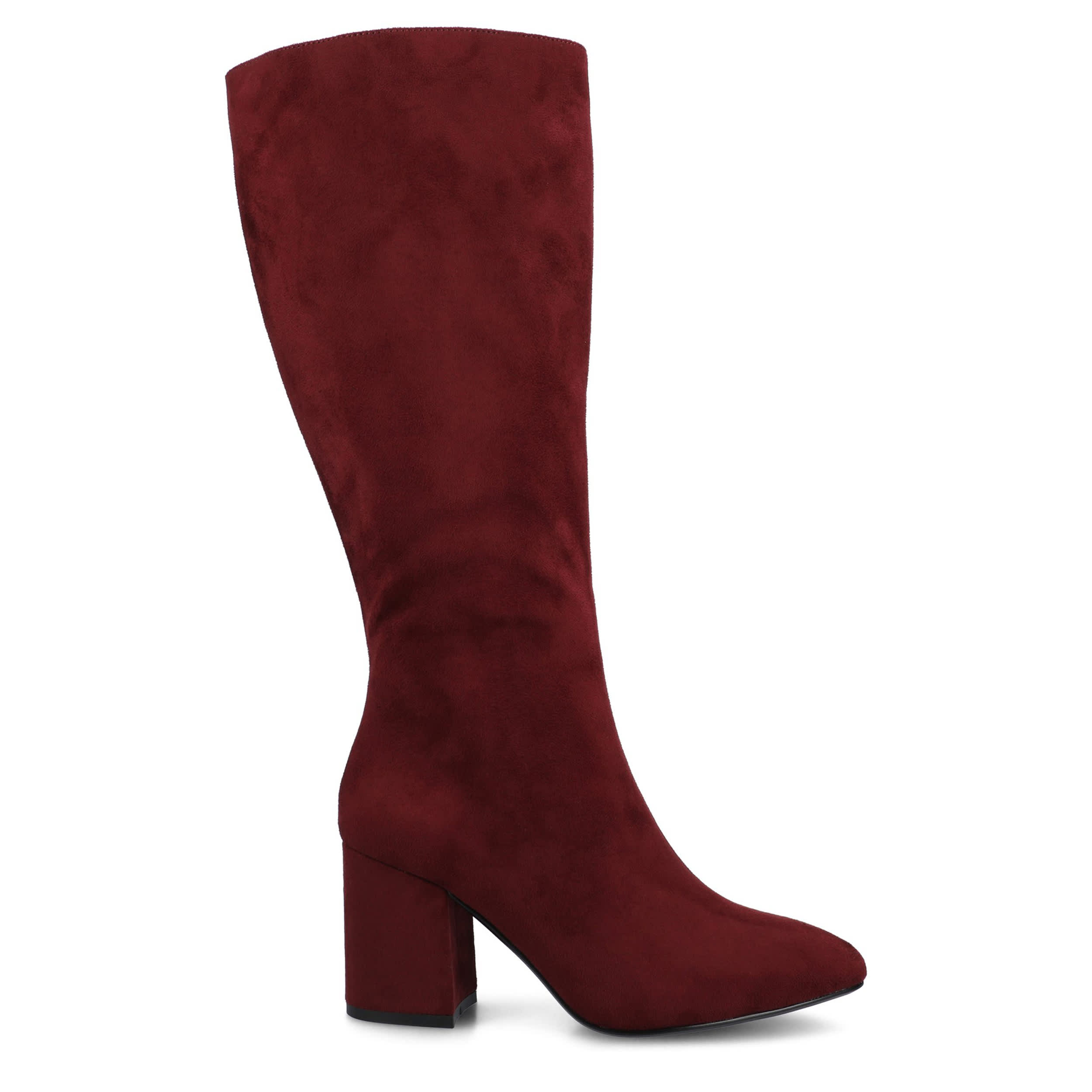 JOURNEE COLLECTION-WOMENS AMEYLIA TALL BOOT-DARK RED & 