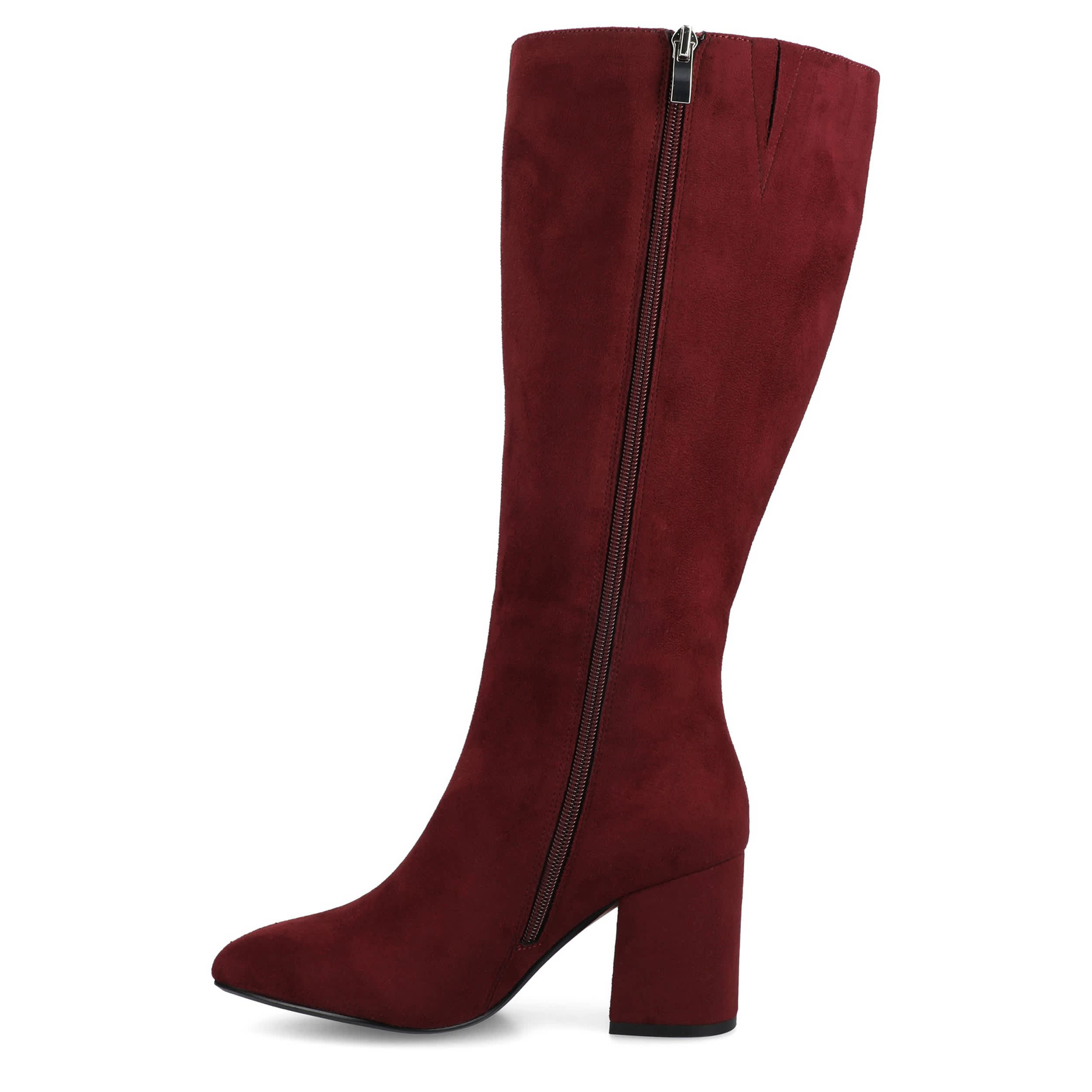 JOURNEE COLLECTION-WOMENS AMEYLIA TALL BOOT-DARK RED & 