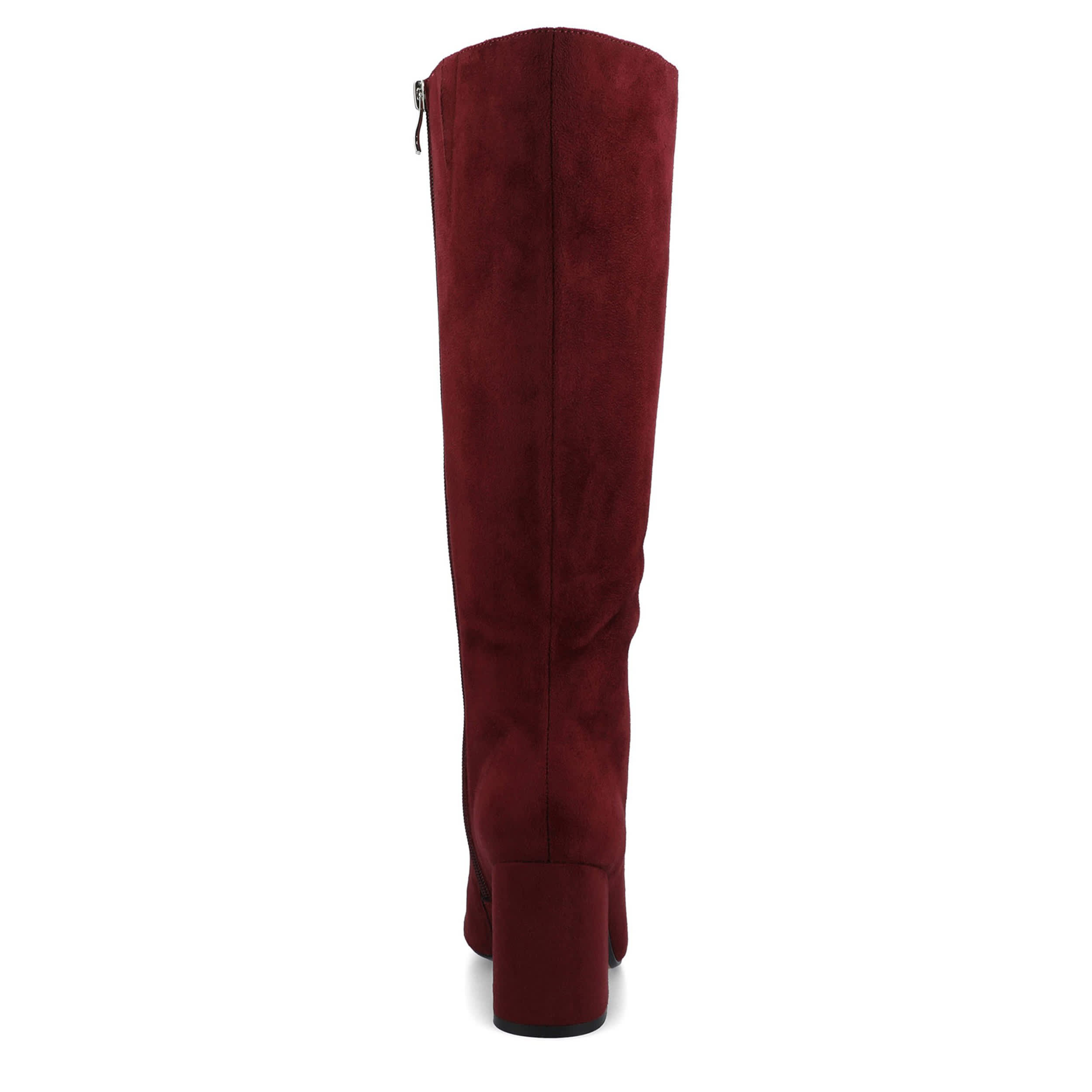 JOURNEE COLLECTION-WOMENS AMEYLIA TALL BOOT-DARK RED & 