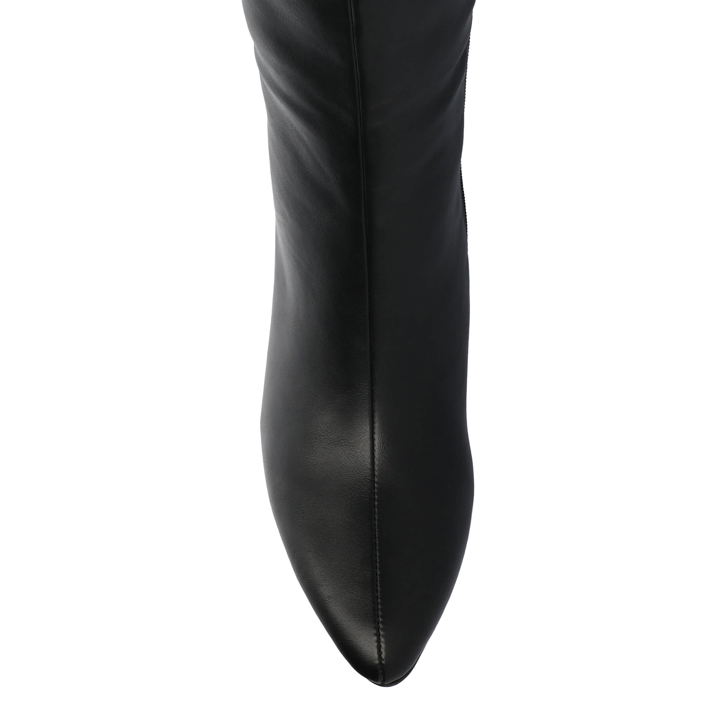 JOURNEE COLLECTION-WOMENS AMEYLIA WIDE CALF TALL BOOT-BLACK & 