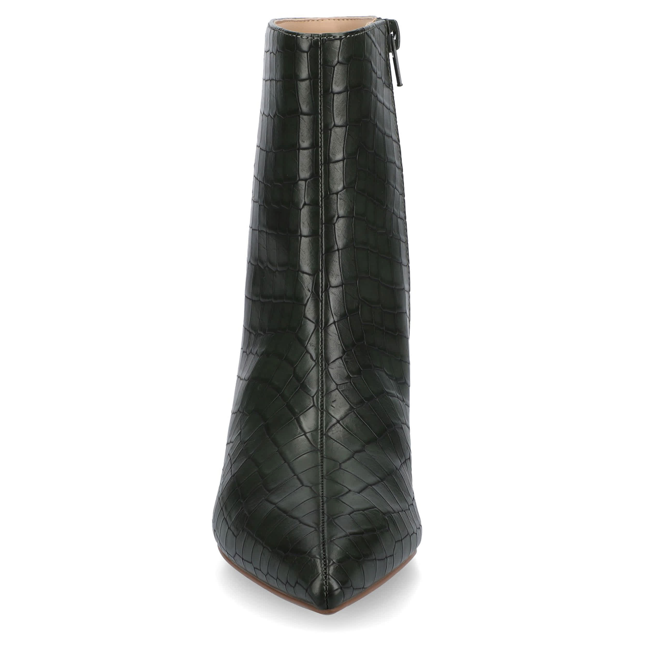 JOURNEE COLLECTION-WOMENS ARELY BOOTIE-OLIVE & 