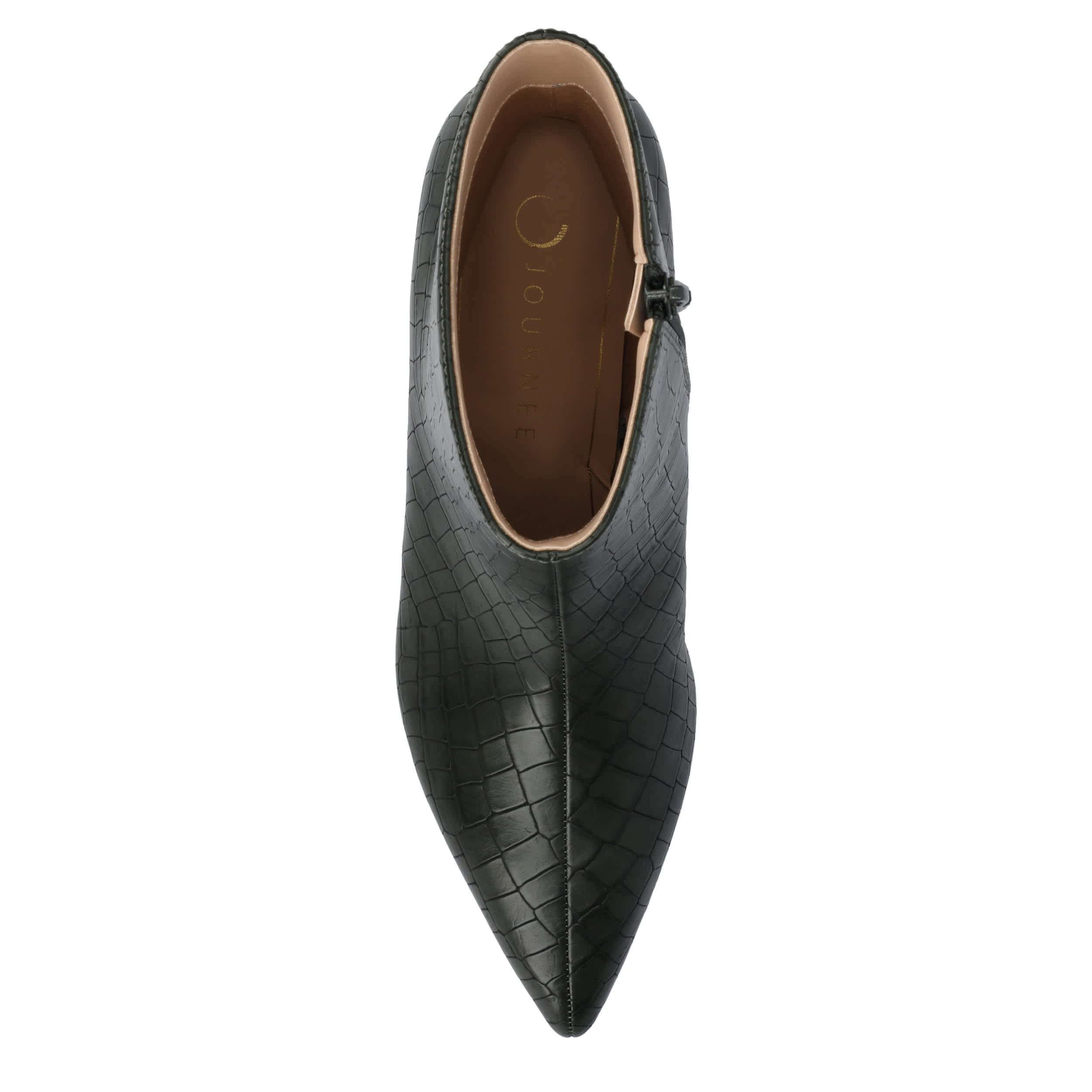 JOURNEE COLLECTION-WOMENS ARELY BOOTIE-OLIVE & 