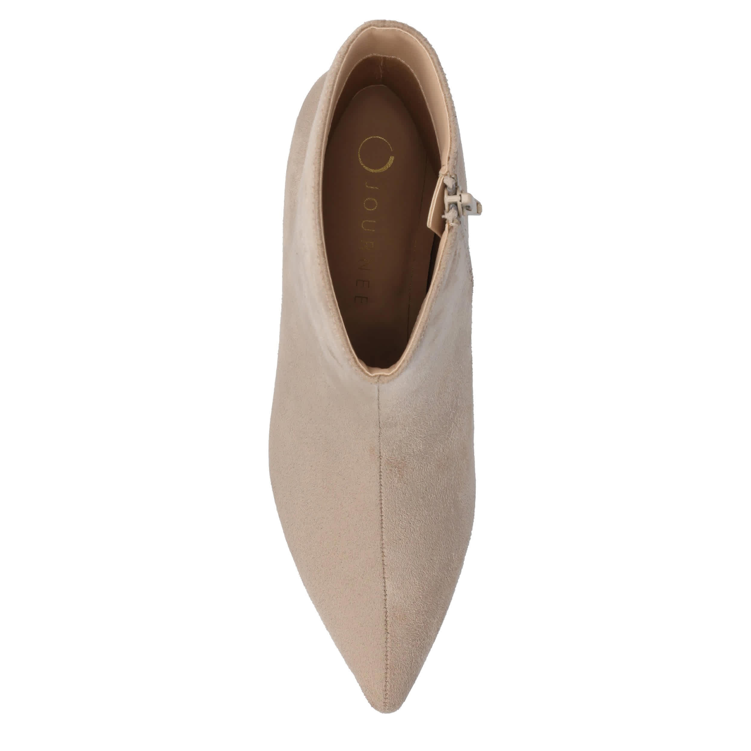 JOURNEE COLLECTION-WOMENS ARELY BOOTIE-TAUPE & 