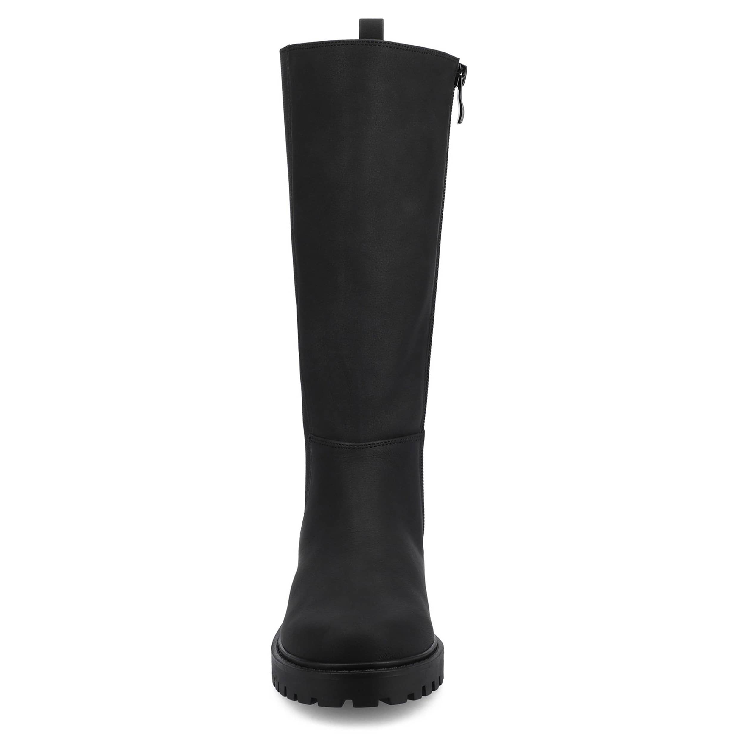 JOURNEE COLLECTION-WOMENS BRANDI EXTRA WIDE CALF BOOT-BLACK & 