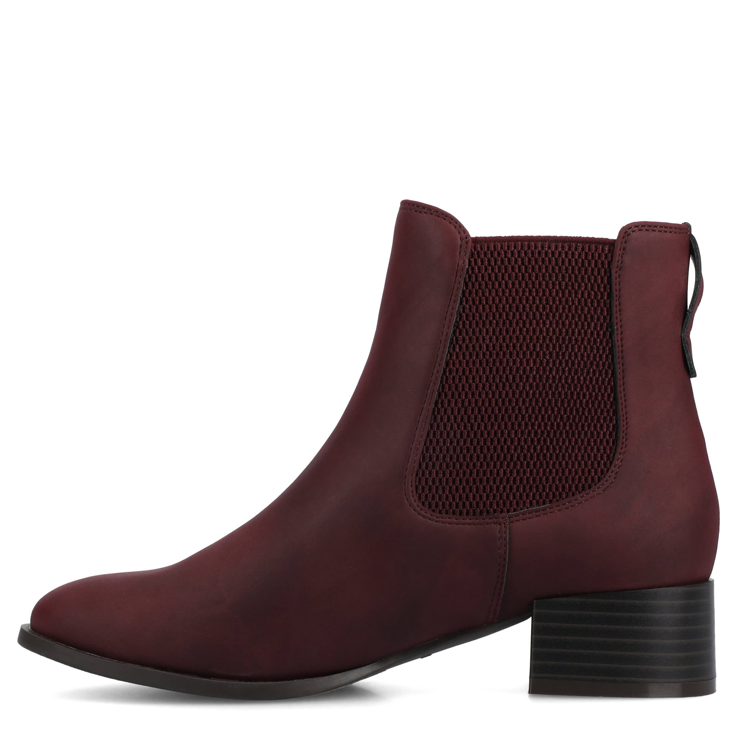 JOURNEE COLLECTION-WOMENS CHAYSE CHELSEA BOOT-DARK RED & 