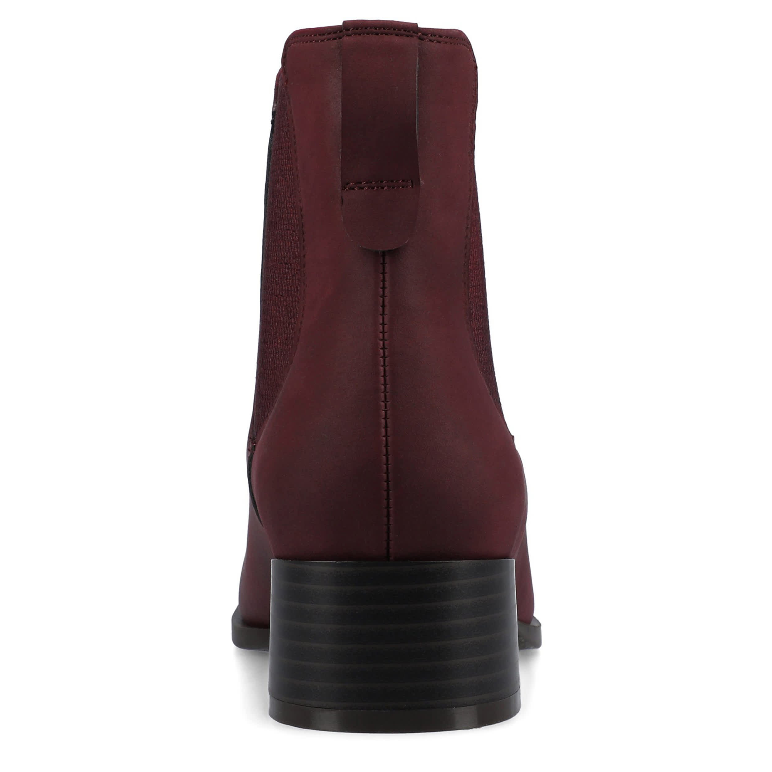 JOURNEE COLLECTION-WOMENS CHAYSE CHELSEA BOOT-DARK RED & 
